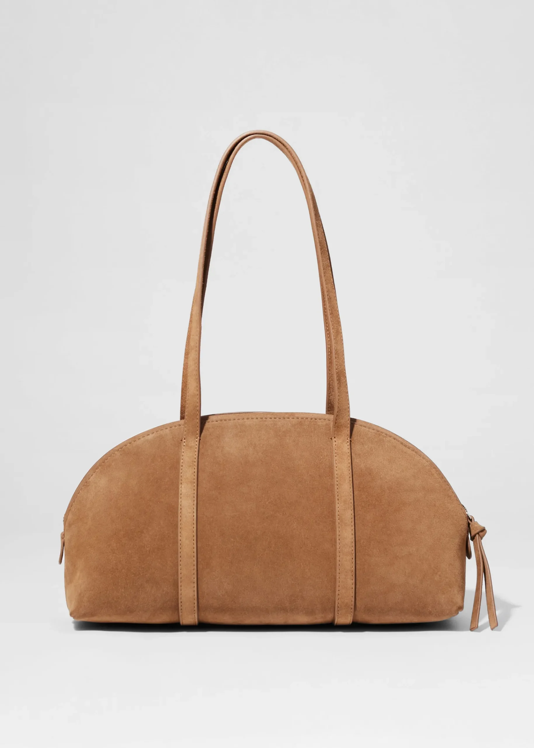 & Other Stories Bowlingtasche aus Veloursleder