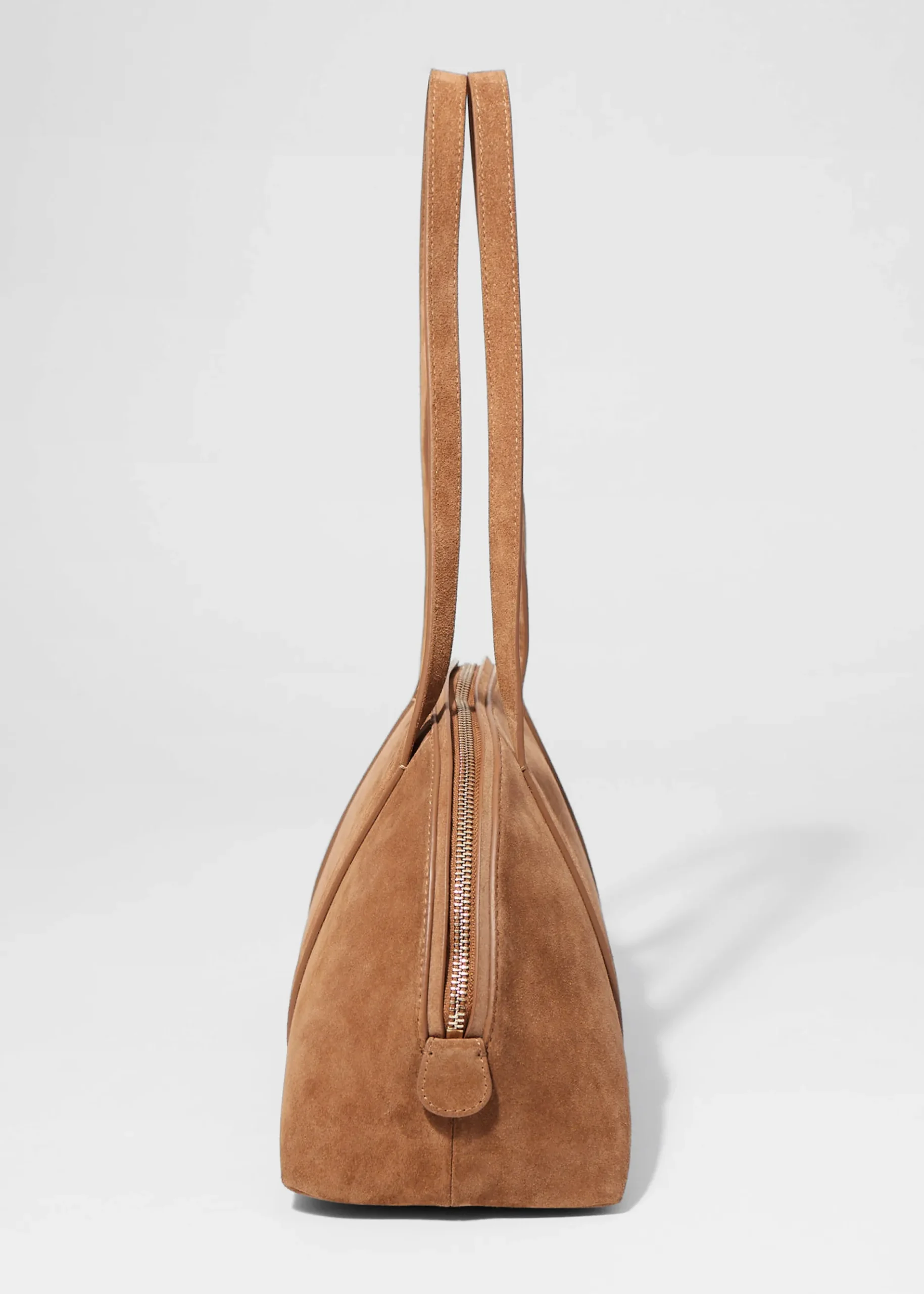 & Other Stories Bowlingtasche aus Veloursleder