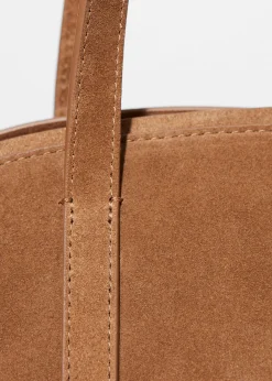 & Other Stories Bowlingtasche aus Veloursleder