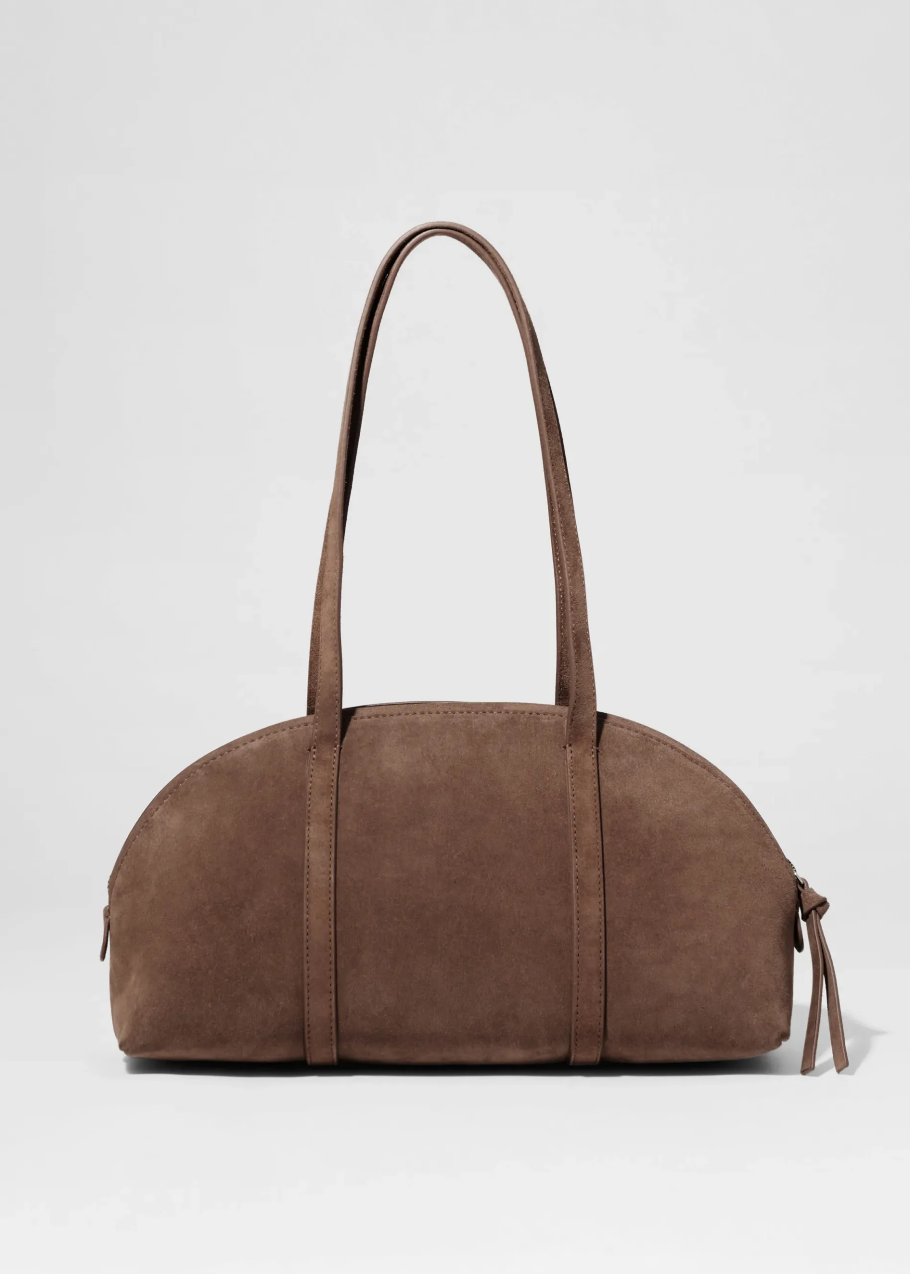 & Other Stories Bowlingtasche aus Veloursleder