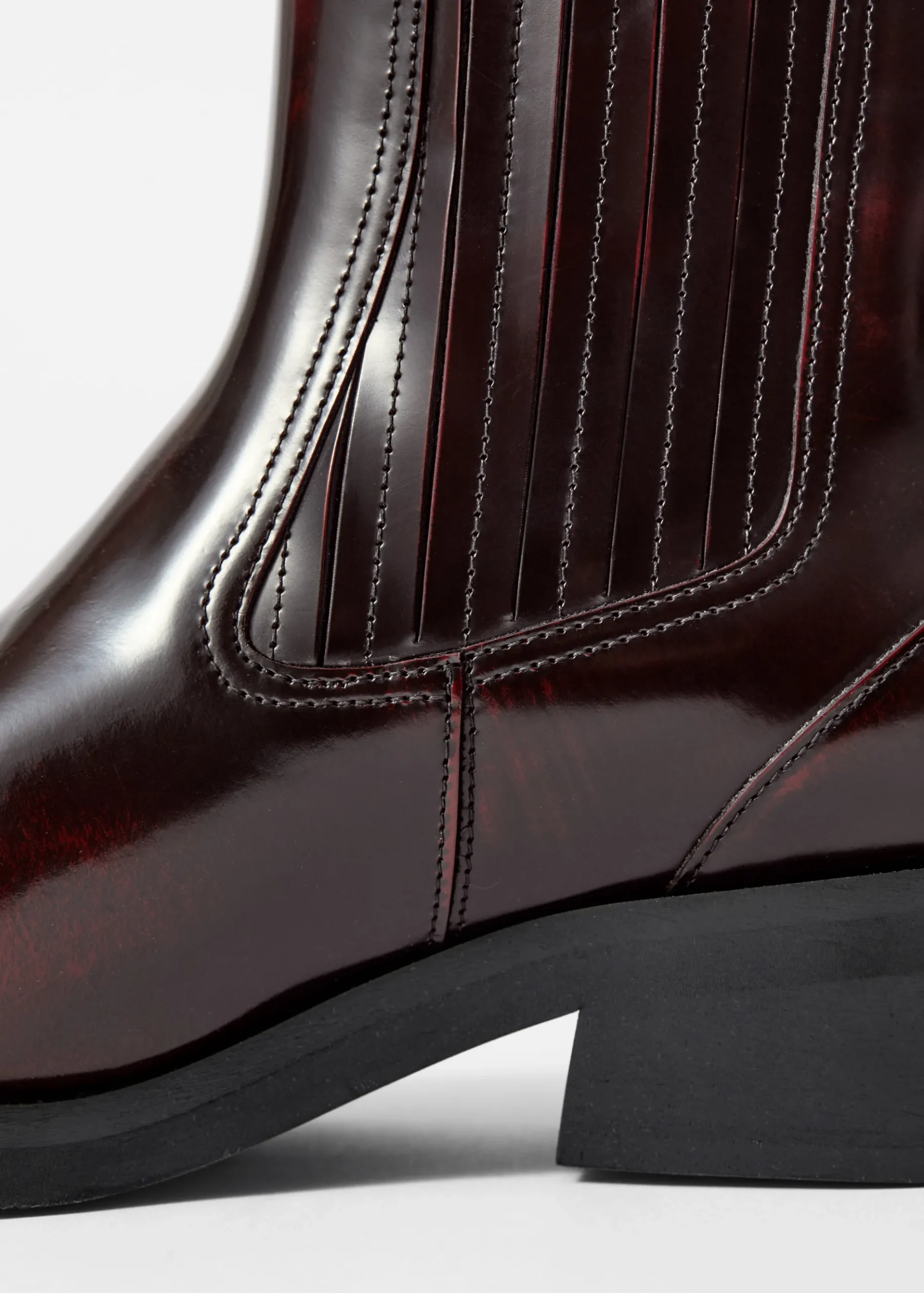 & Other Stories Chelsea Boots aus Leder im Biker-Stil