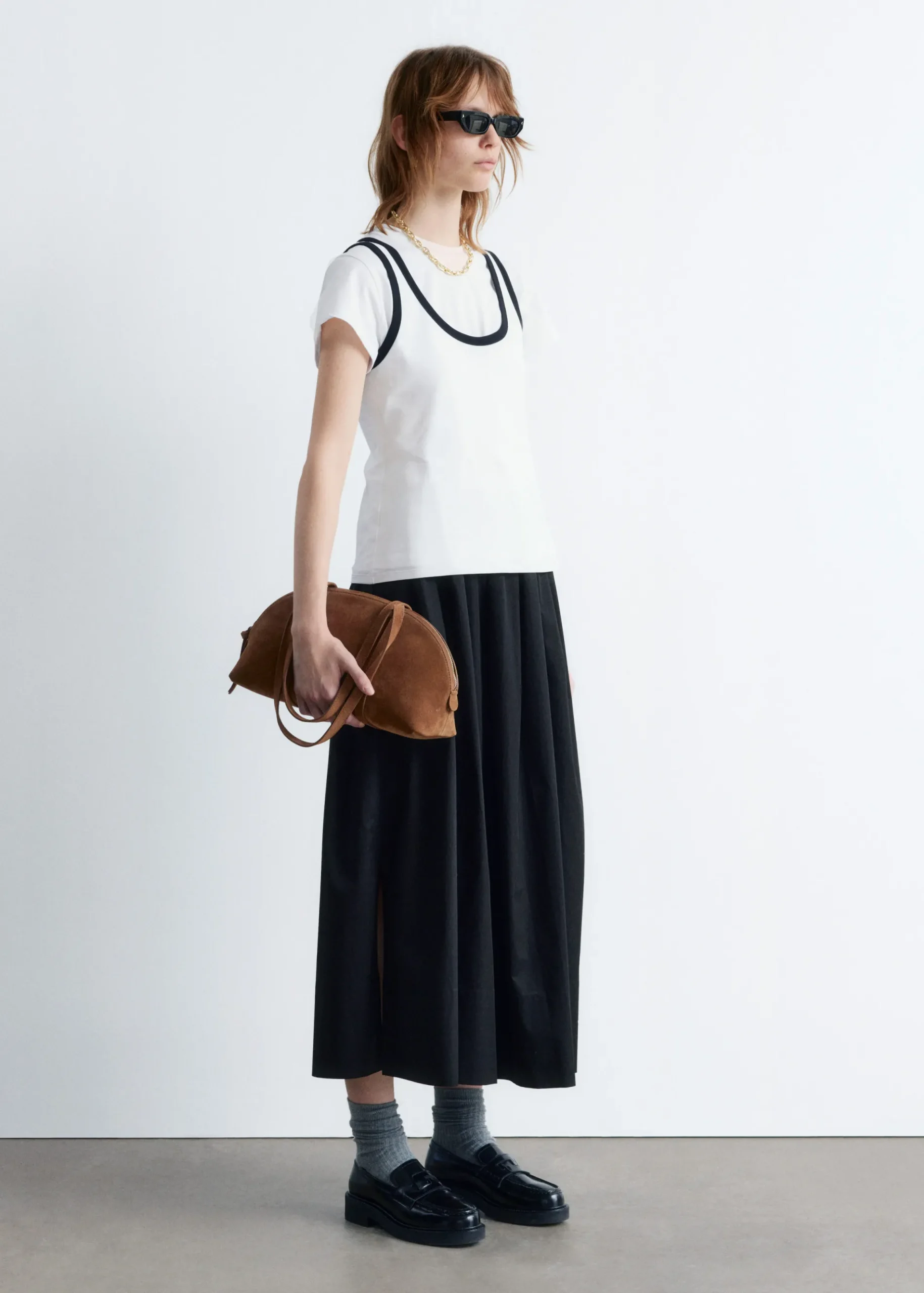 & Other Stories ContrastTrim Tank Top