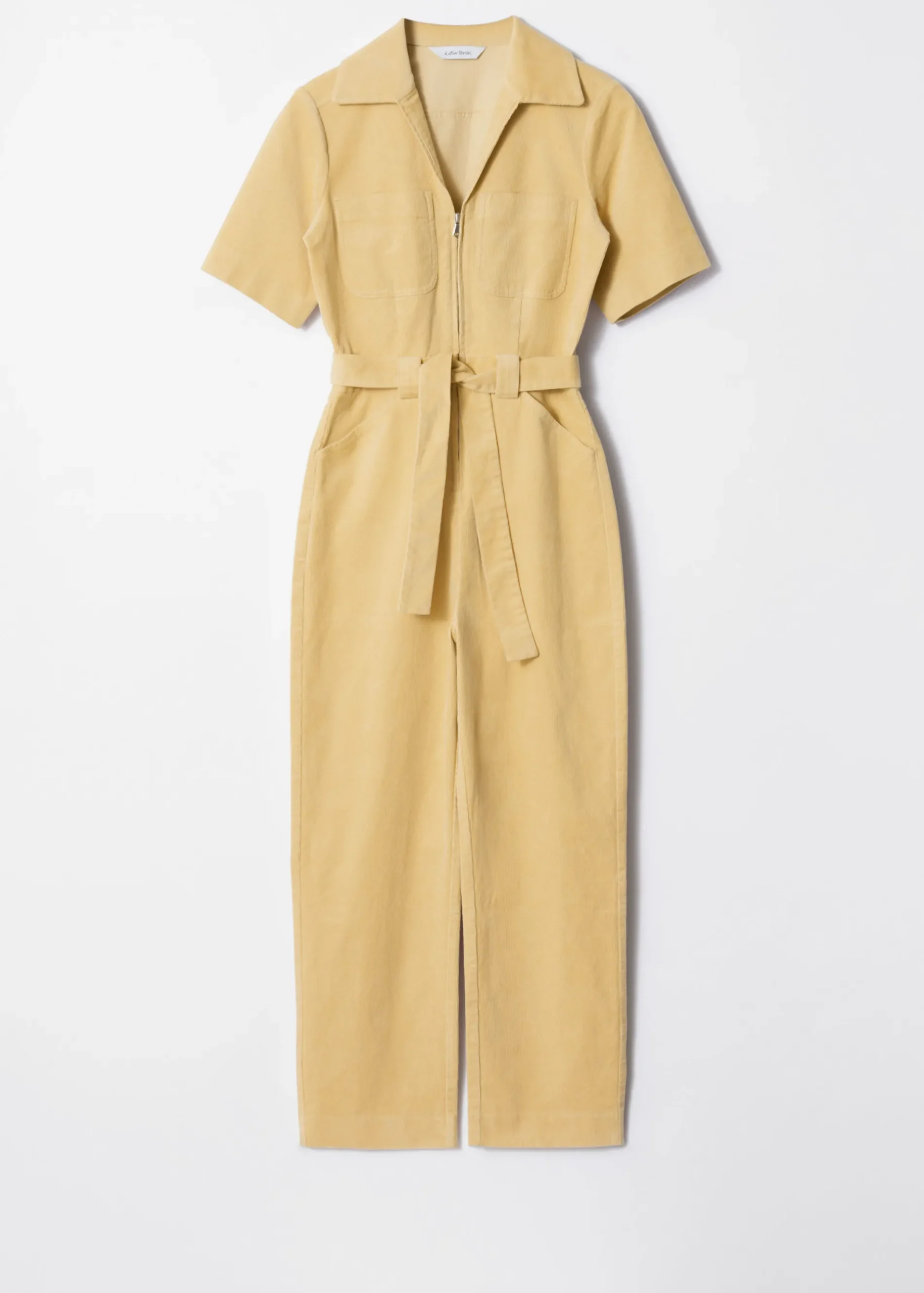 & Other Stories Cord-Jumpsuit mit Gürtel