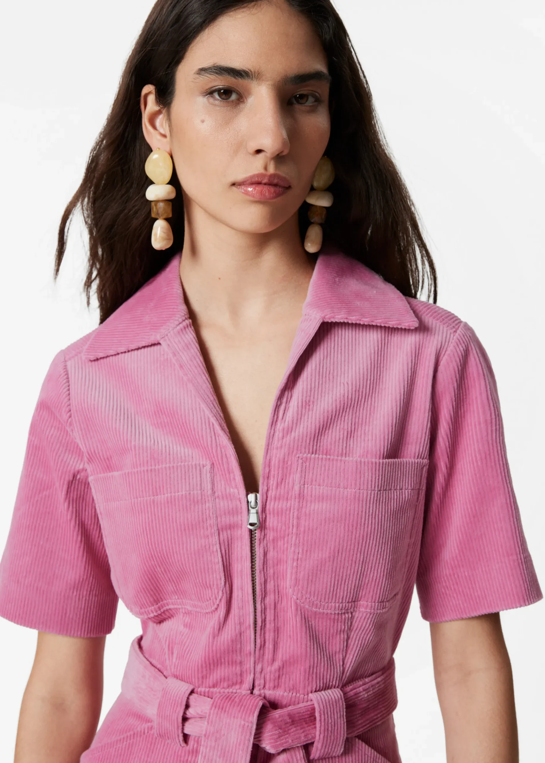 & Other Stories Cord-Jumpsuit mit Gürtel