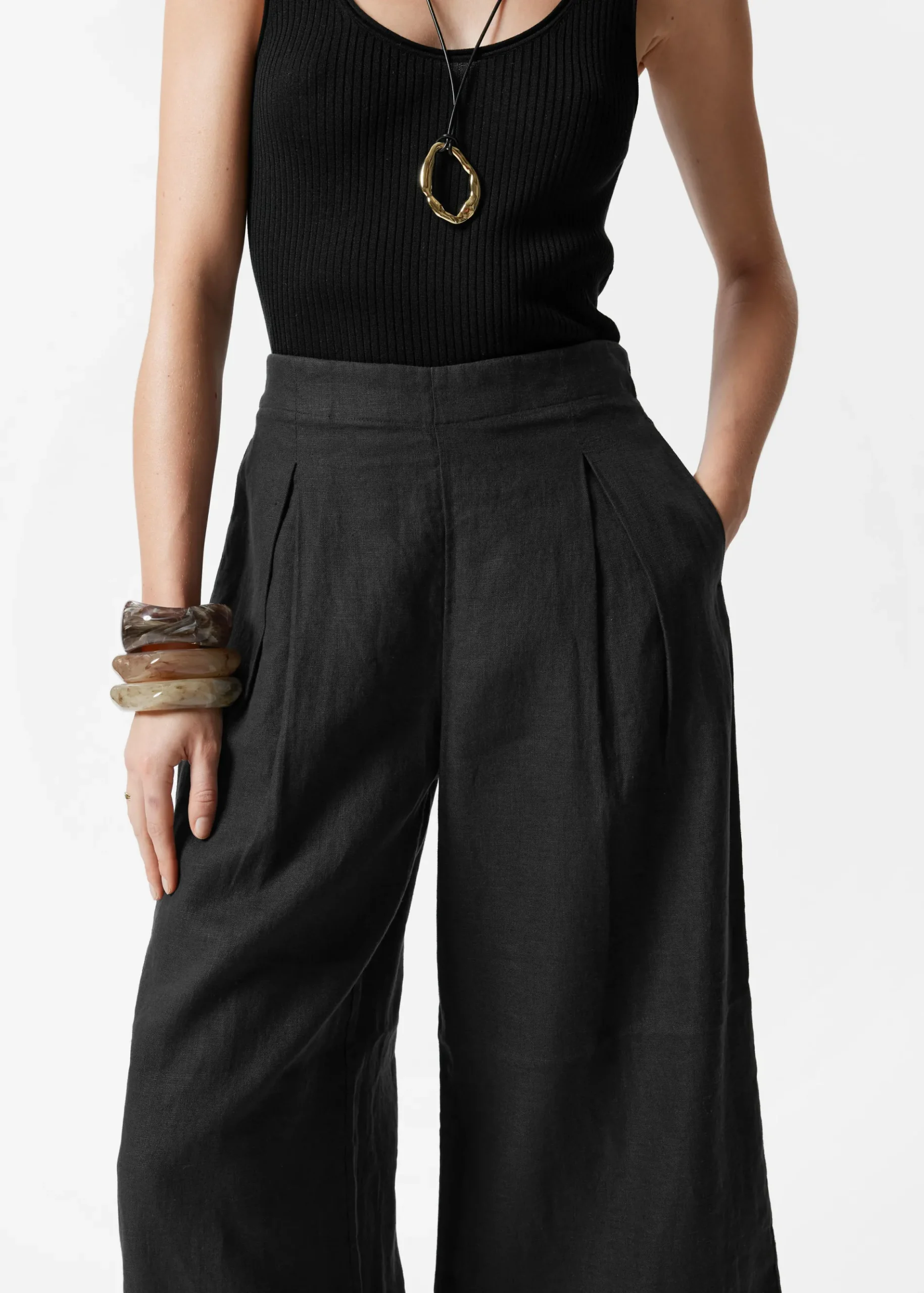 & Other Stories Culotte aus Leinen