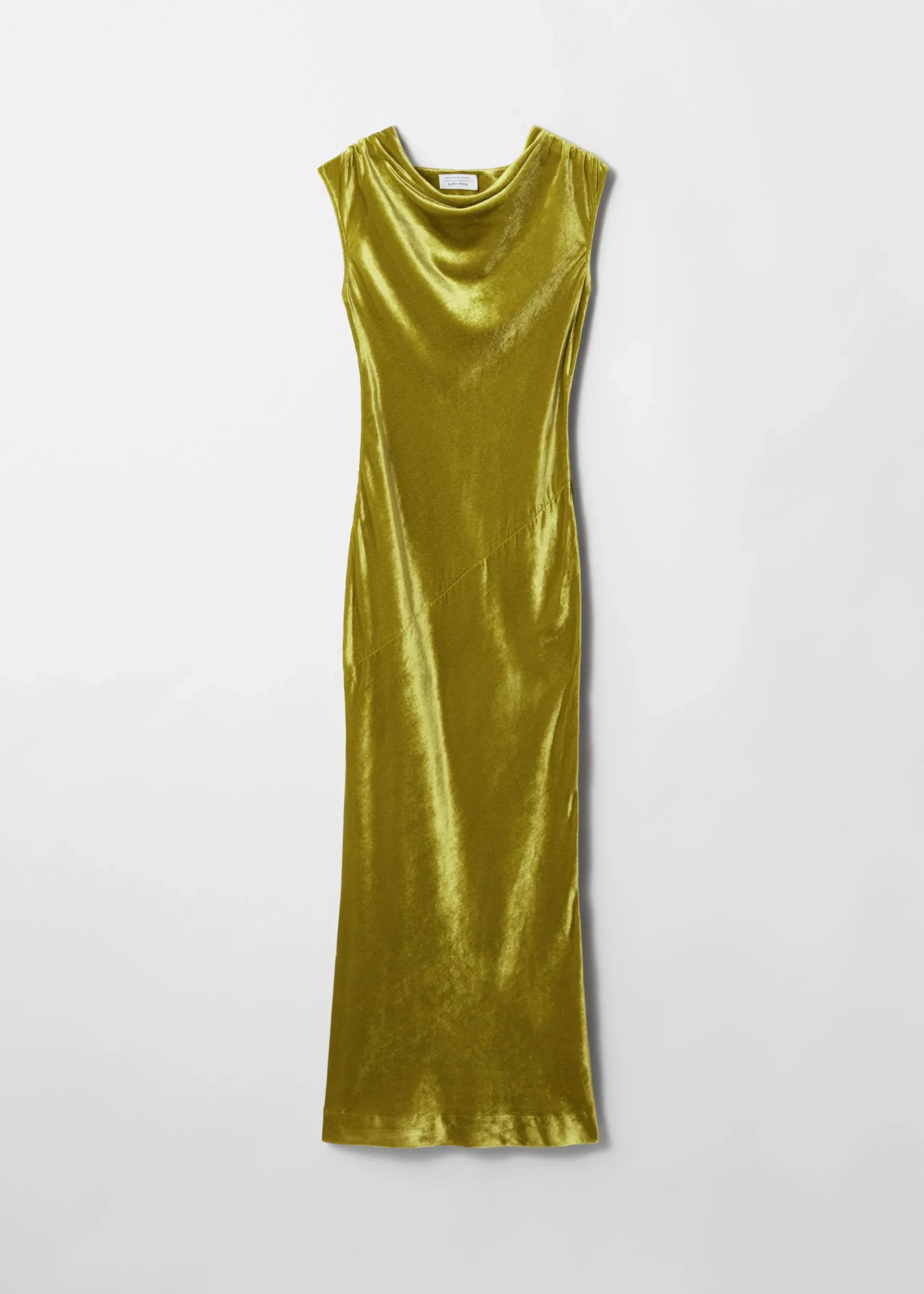 & Other Stories Drapiertes Maxikleid aus Samt