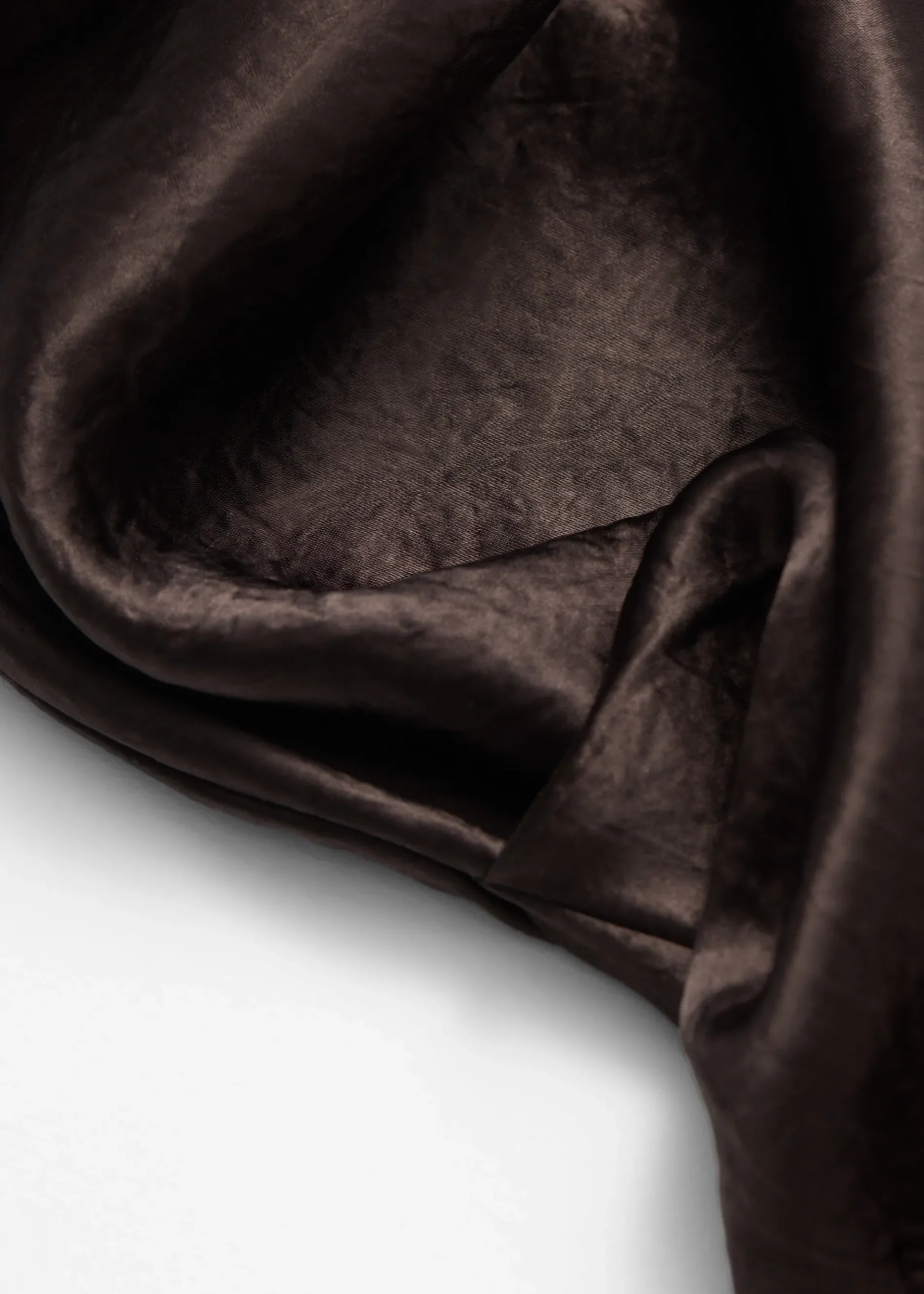 & Other Stories Drapiertes Midikleid aus Satin