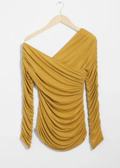 & Other Stories Drapiertes One-Shoulder-Oberteil