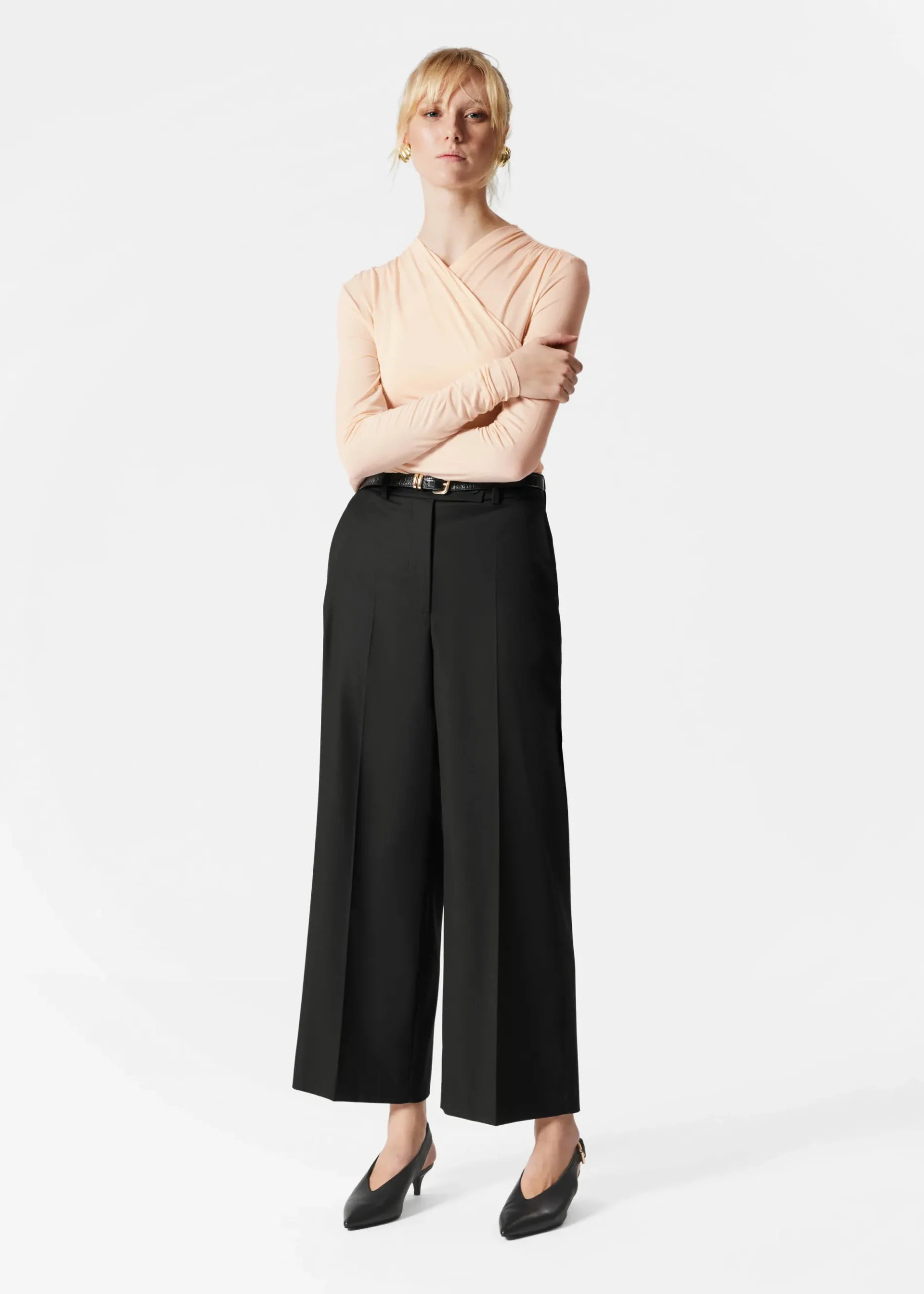 & Other Stories Elegante Hose in verkürzter Länge