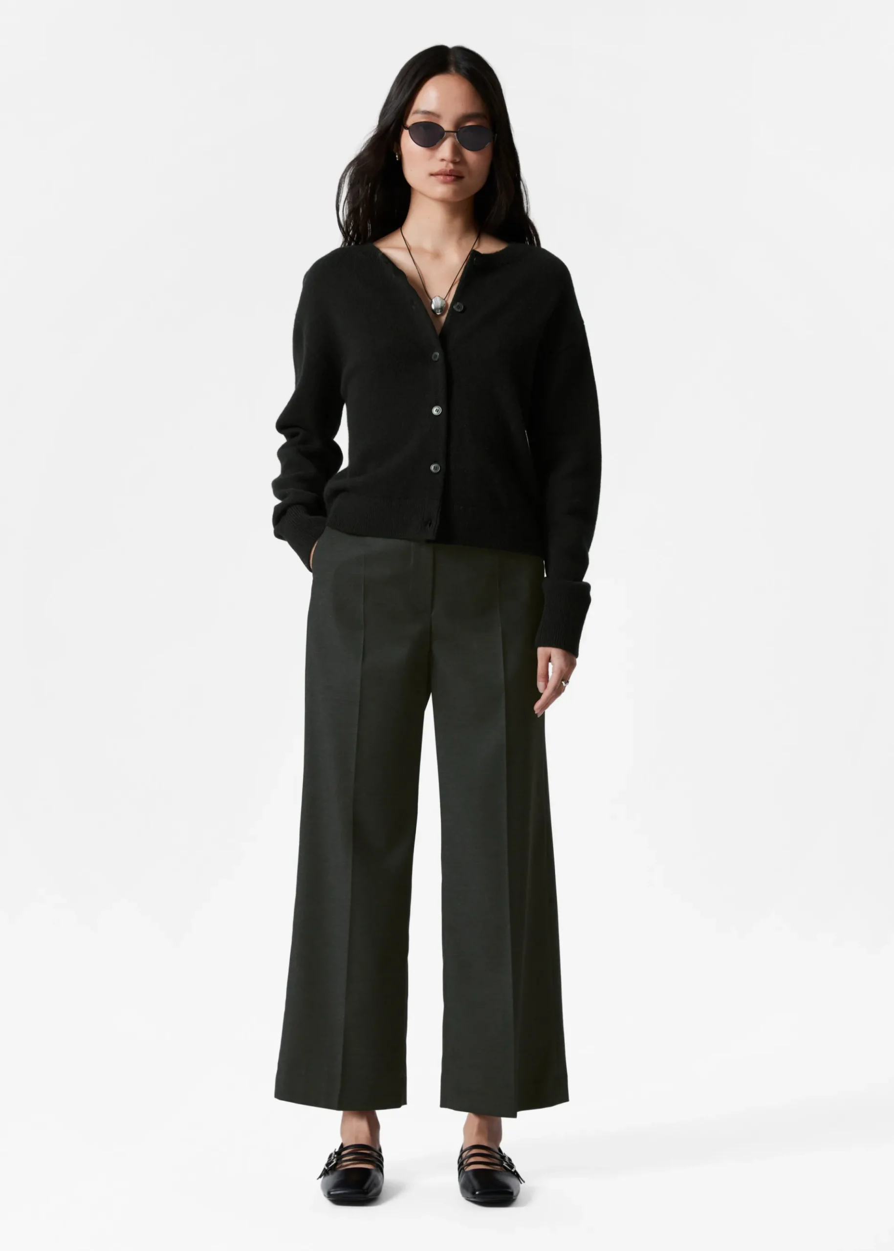& Other Stories Elegante Hose in verkürzter Länge