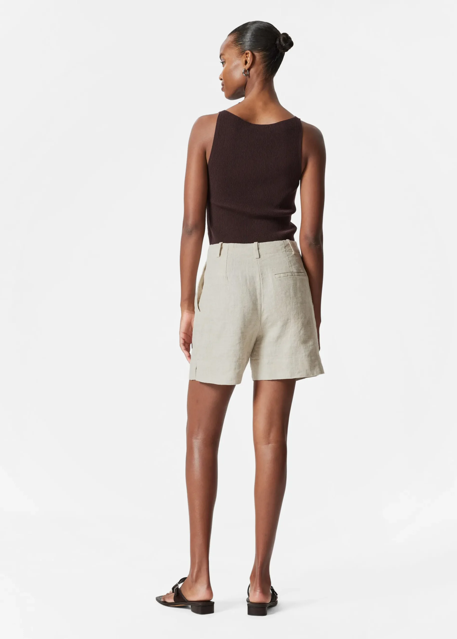 & Other Stories Elegante Leinenshorts