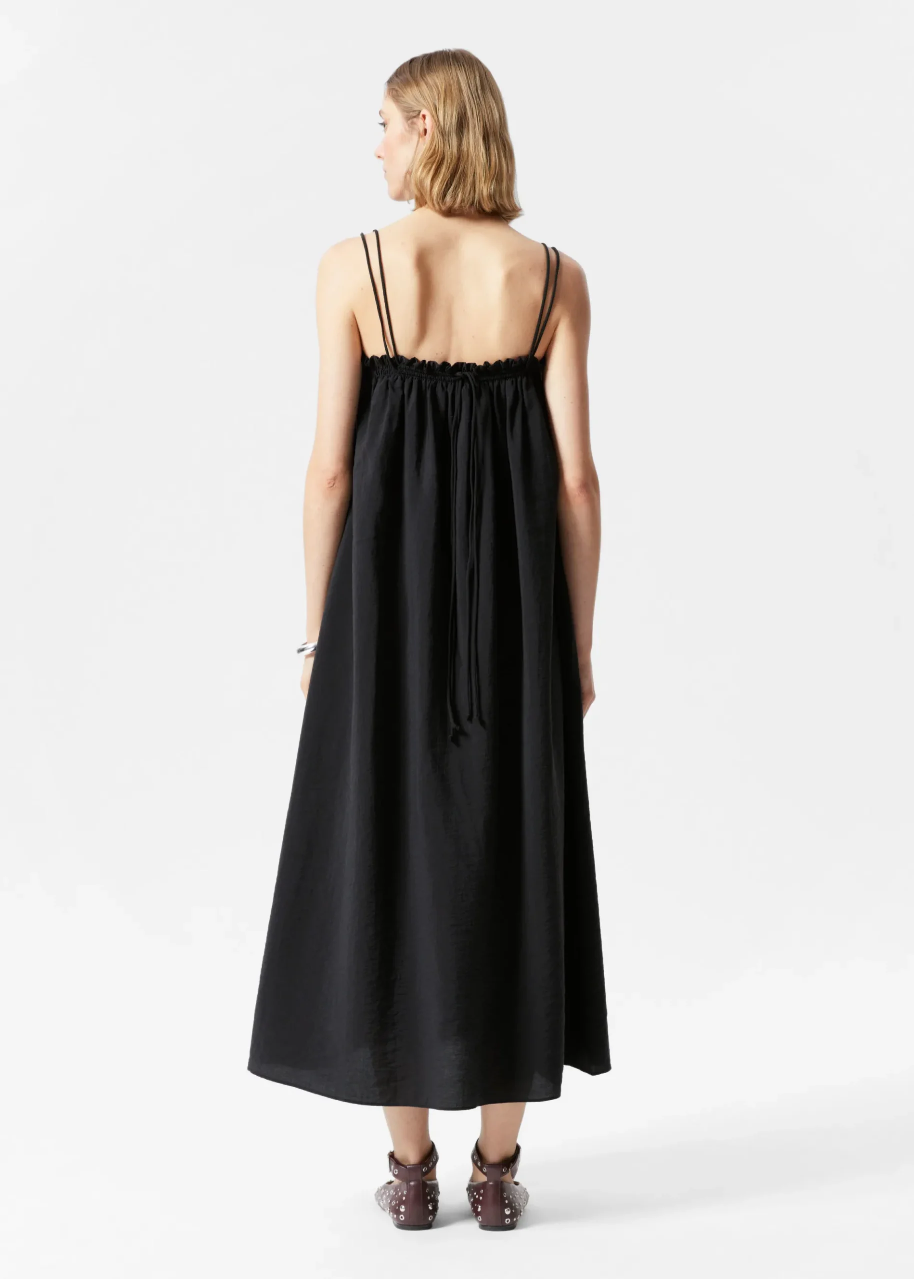 & Other Stories Floaty Strappy Midi Dress