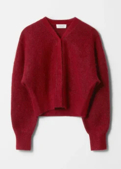 & Other Stories Gerippte Strickjacke aus Mohair-Mix