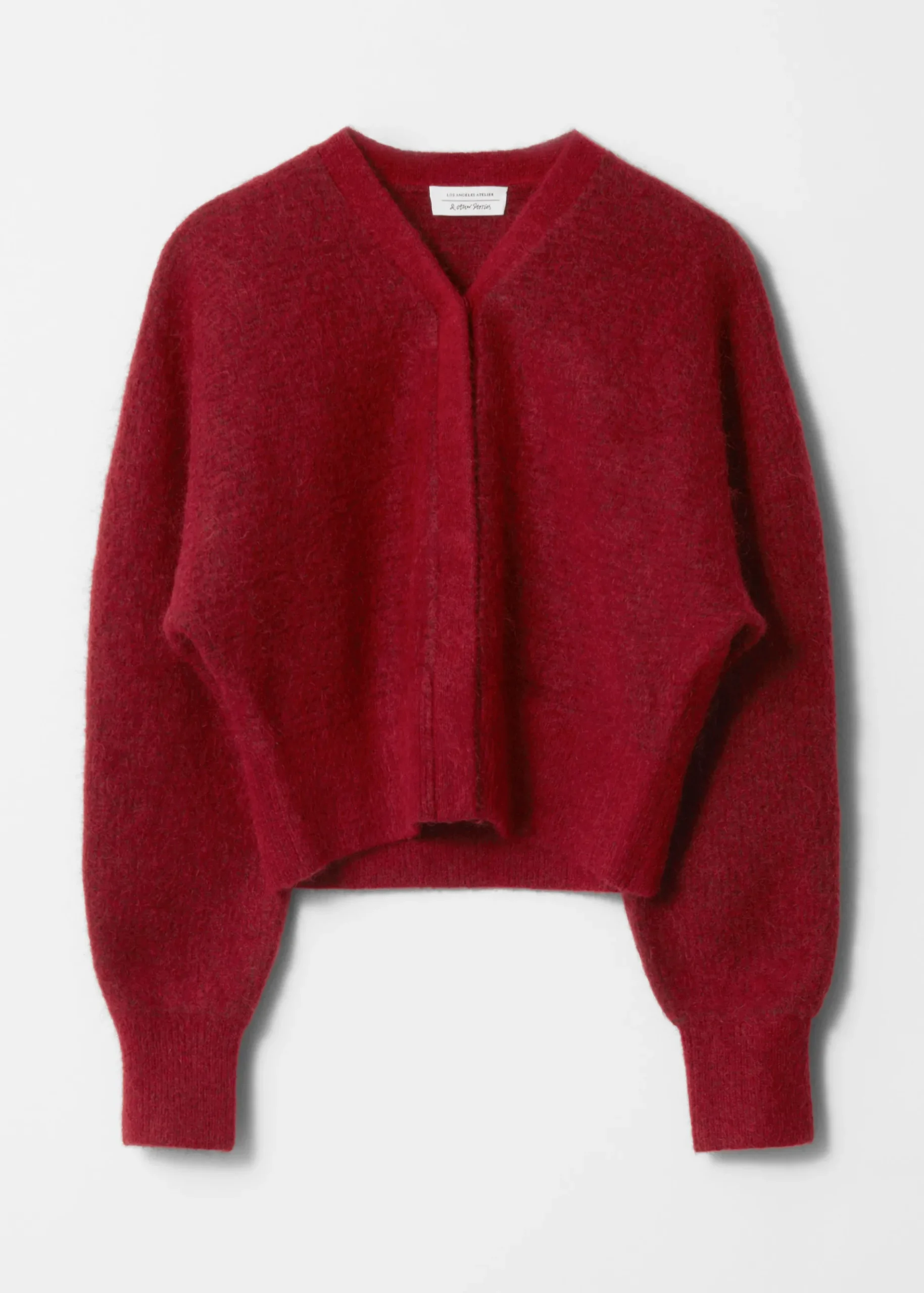 & Other Stories Gerippte Strickjacke aus Mohair-Mix