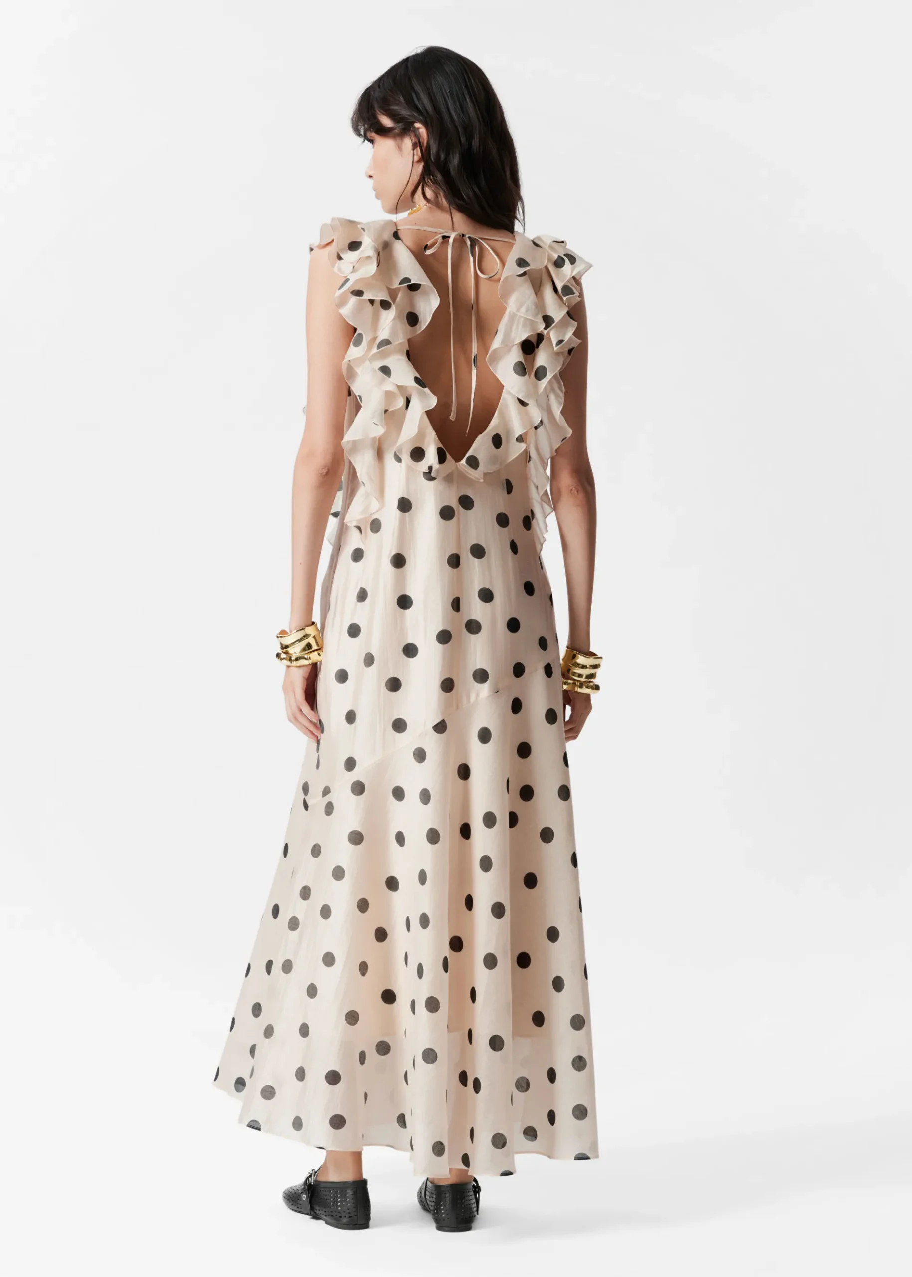 & Other Stories Gerüschtes Maxikleid