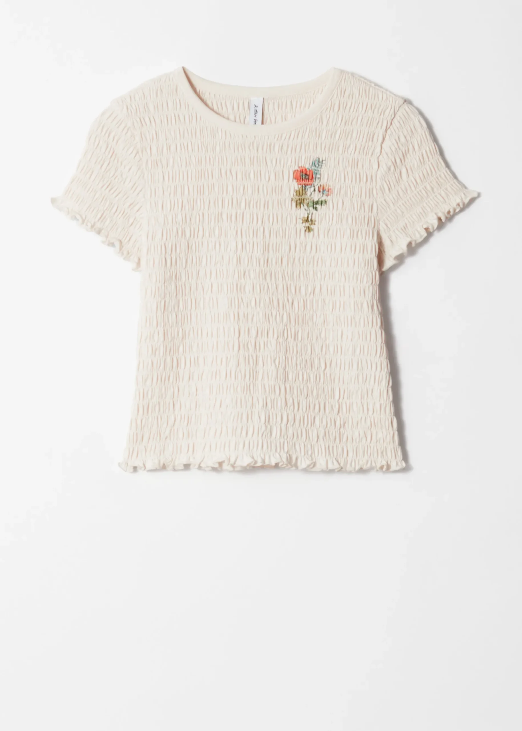 & Other Stories Gesmoktes T-Shirt