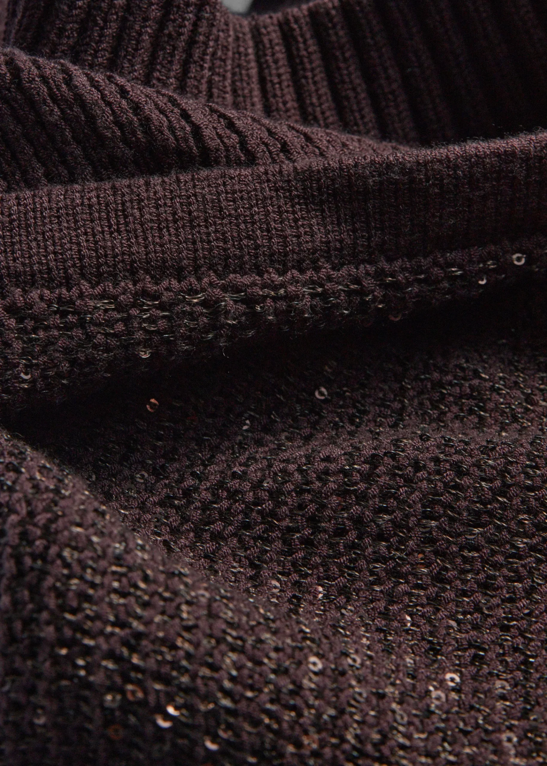 & Other Stories Gestrickter Kapuzenpullover in Metallic-Optik