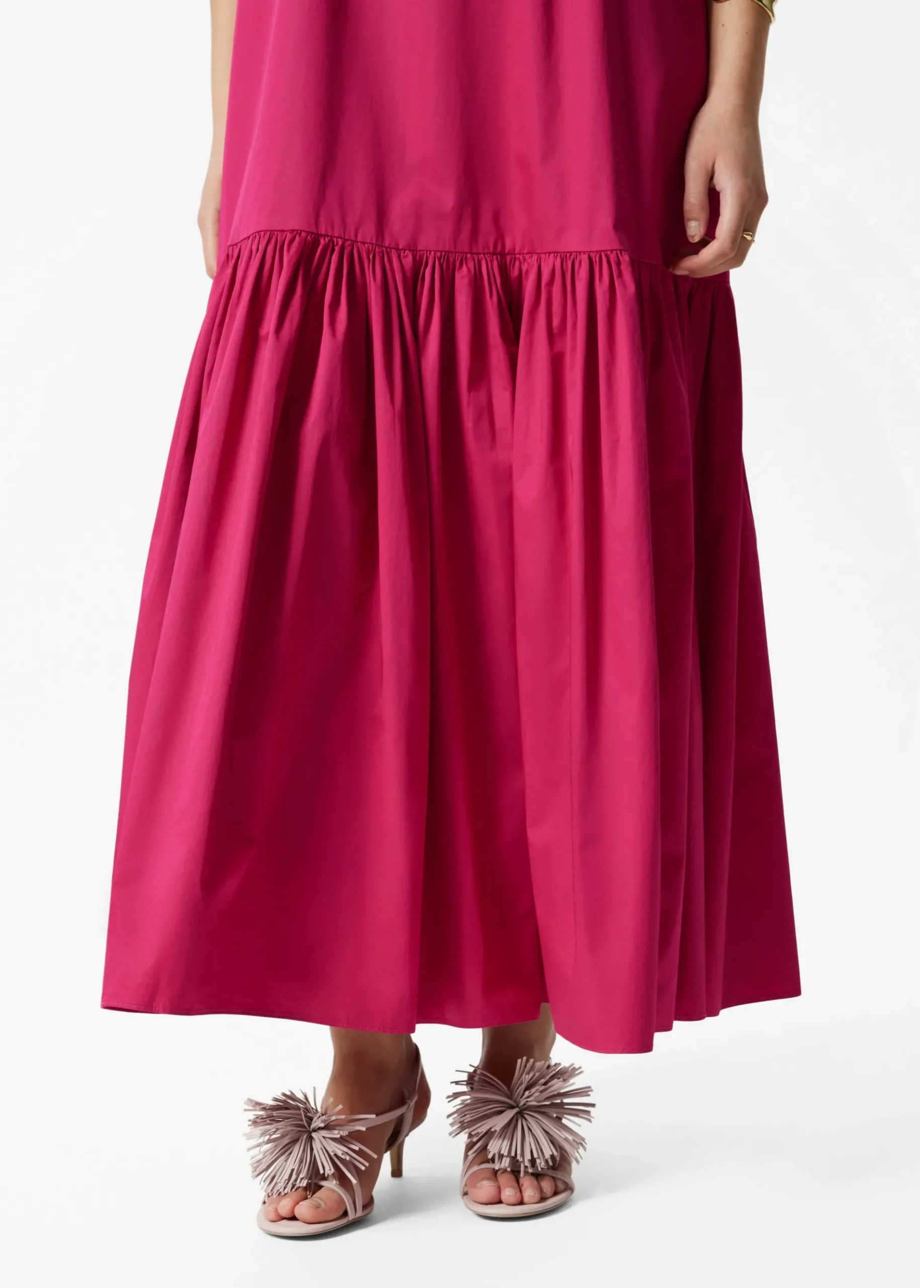& Other Stories Gestuftes Maxikleid