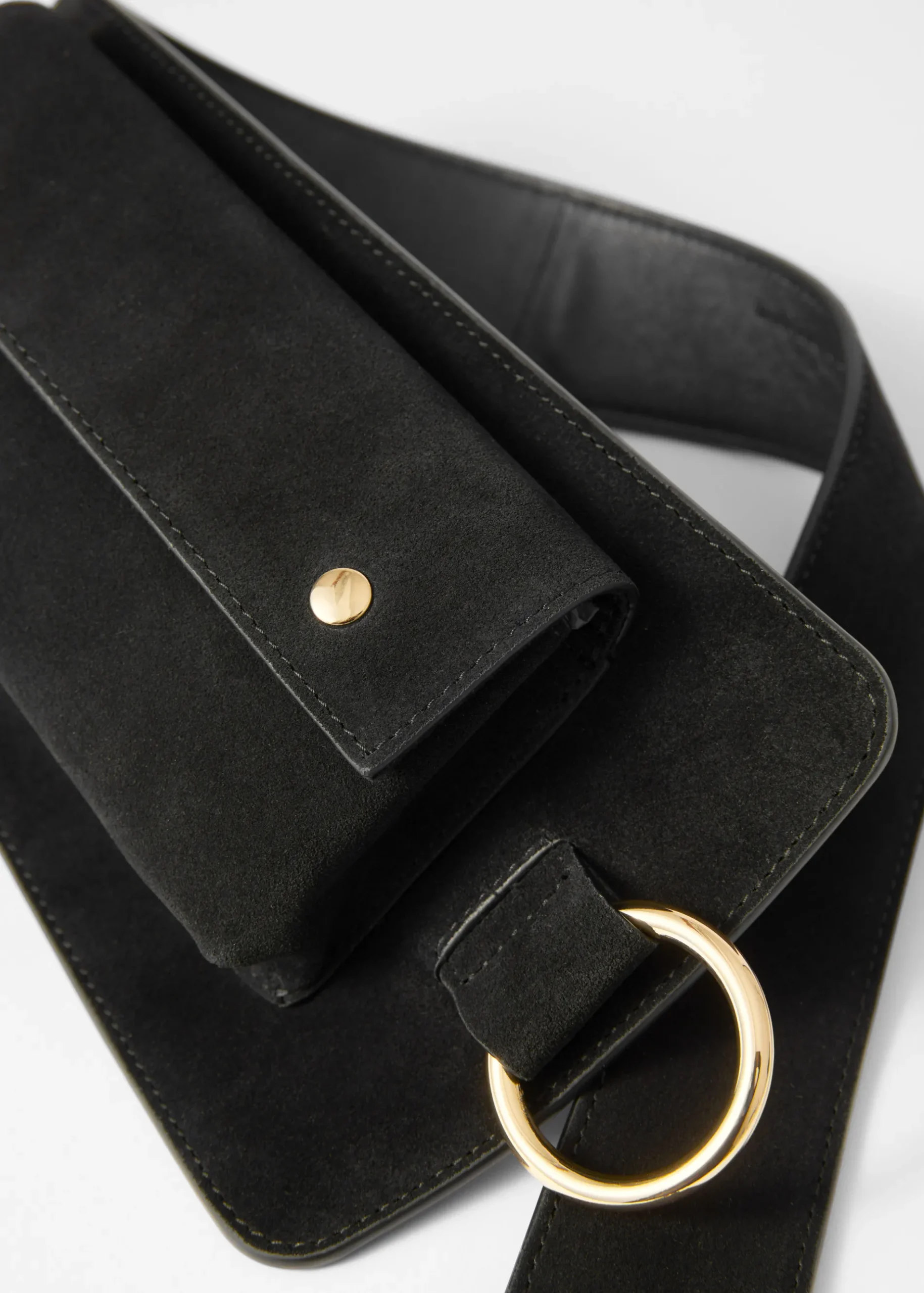 & Other Stories Gürteltasche aus Veloursleder