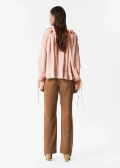 & Other Stories Hose aus Veloursleder