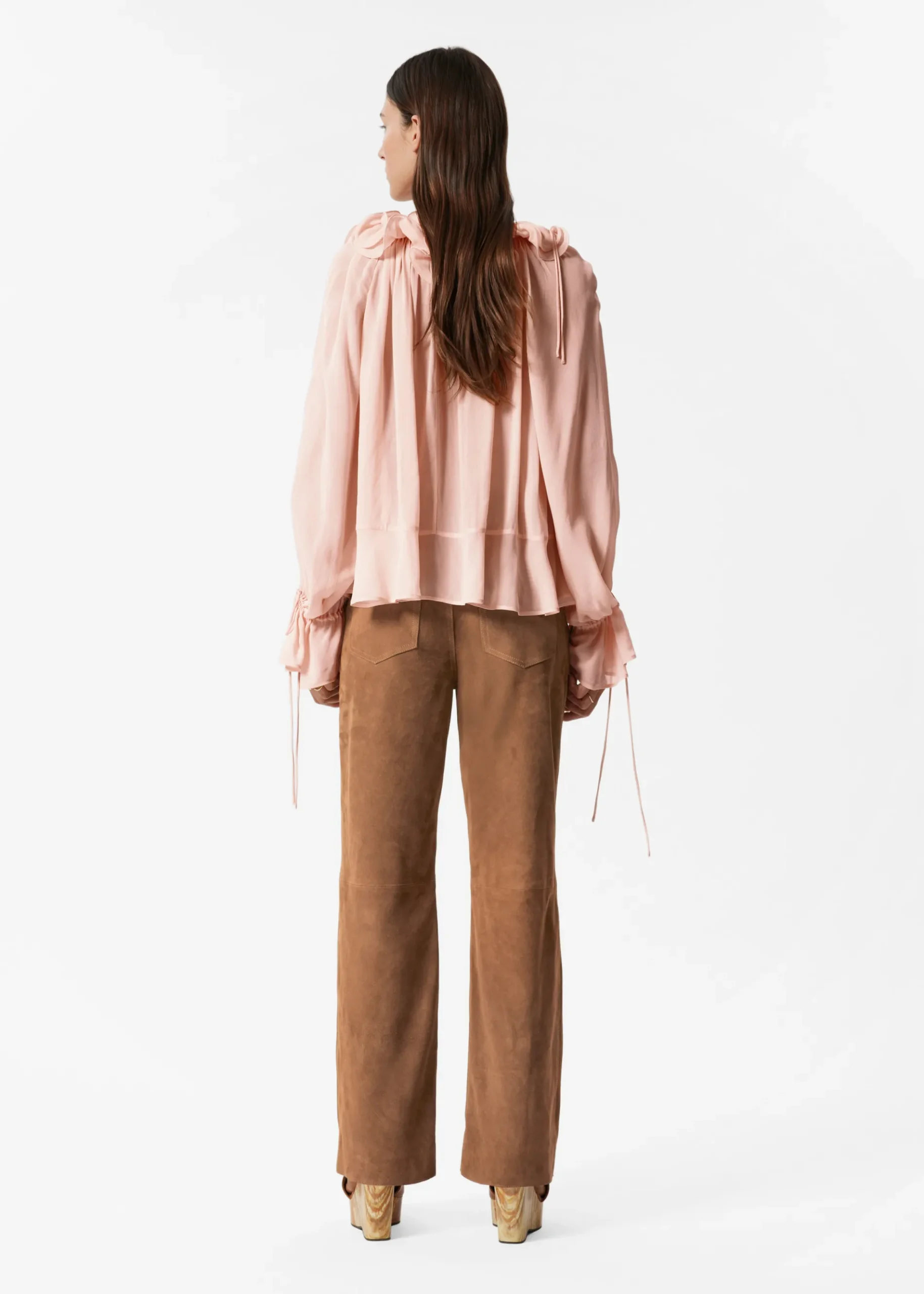 & Other Stories Hose aus Veloursleder