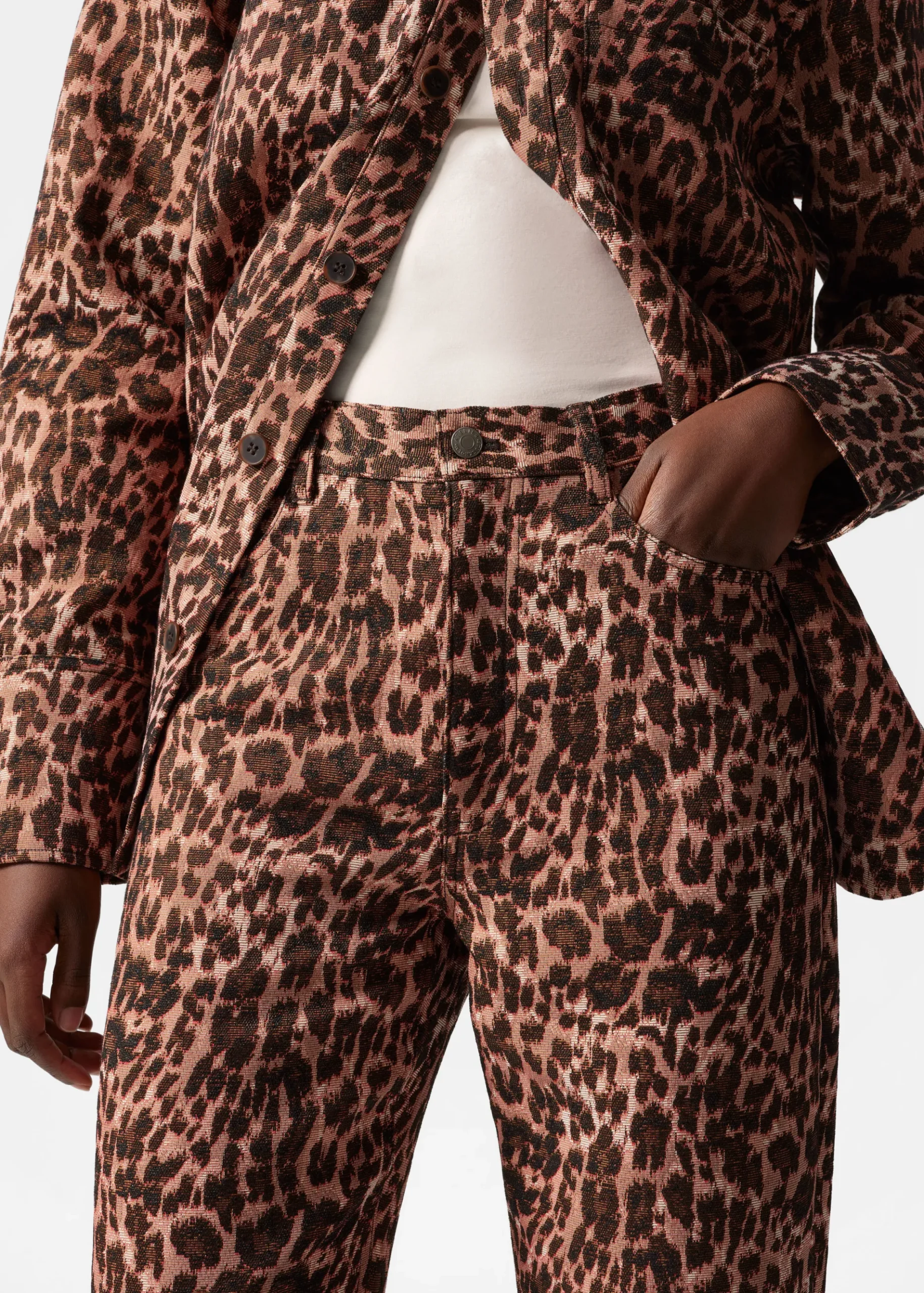 & Other Stories Hose mit Leopardenprint