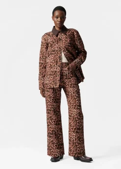 & Other Stories Hose mit Leopardenprint