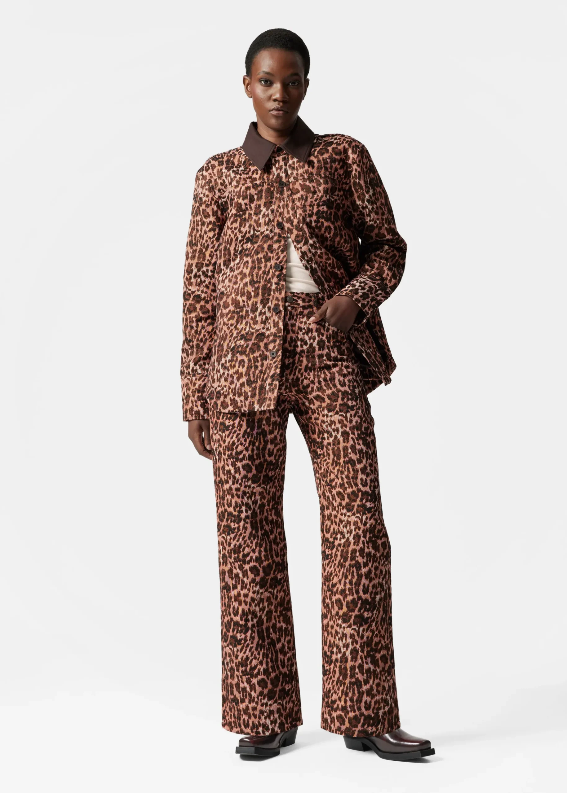 & Other Stories Hose mit Leopardenprint
