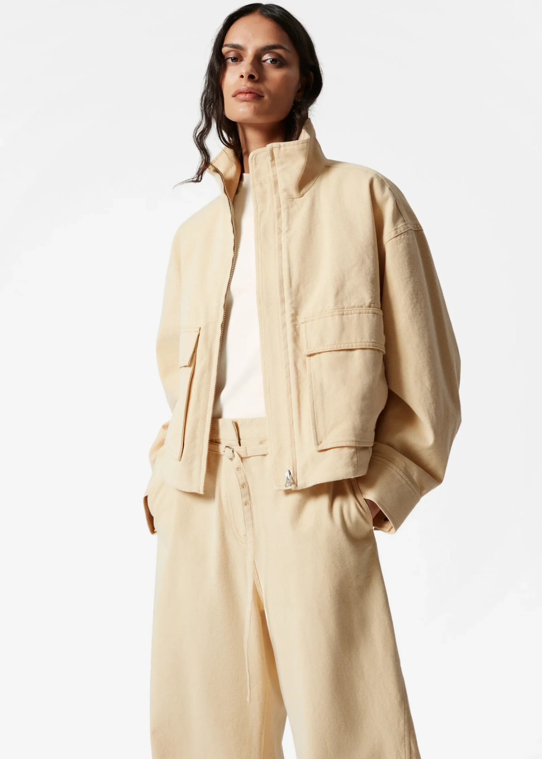 & Other Stories Jacke mit aufgesetzten Taschen