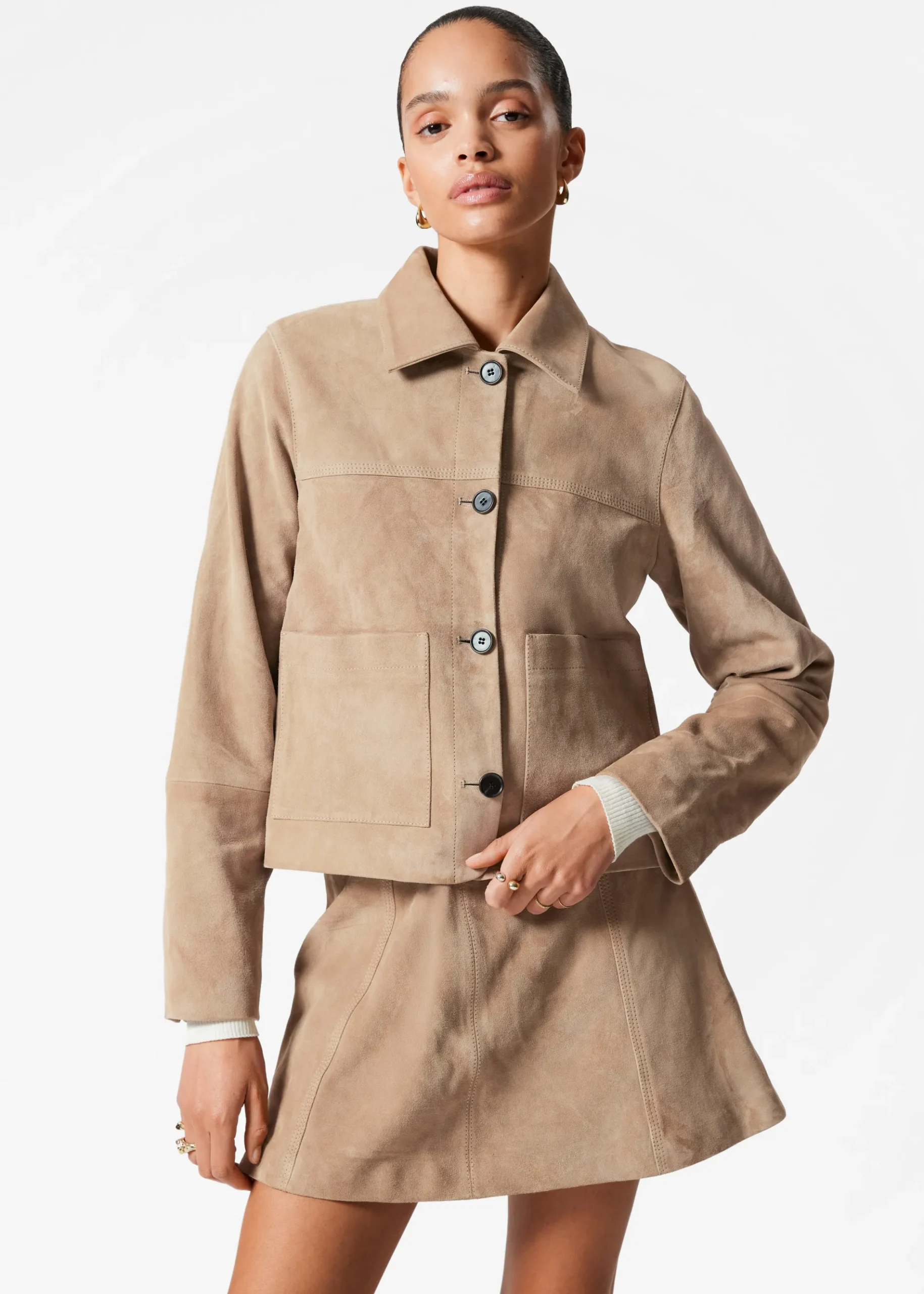 & Other Stories Jacke mit aufgesetzten Taschen
