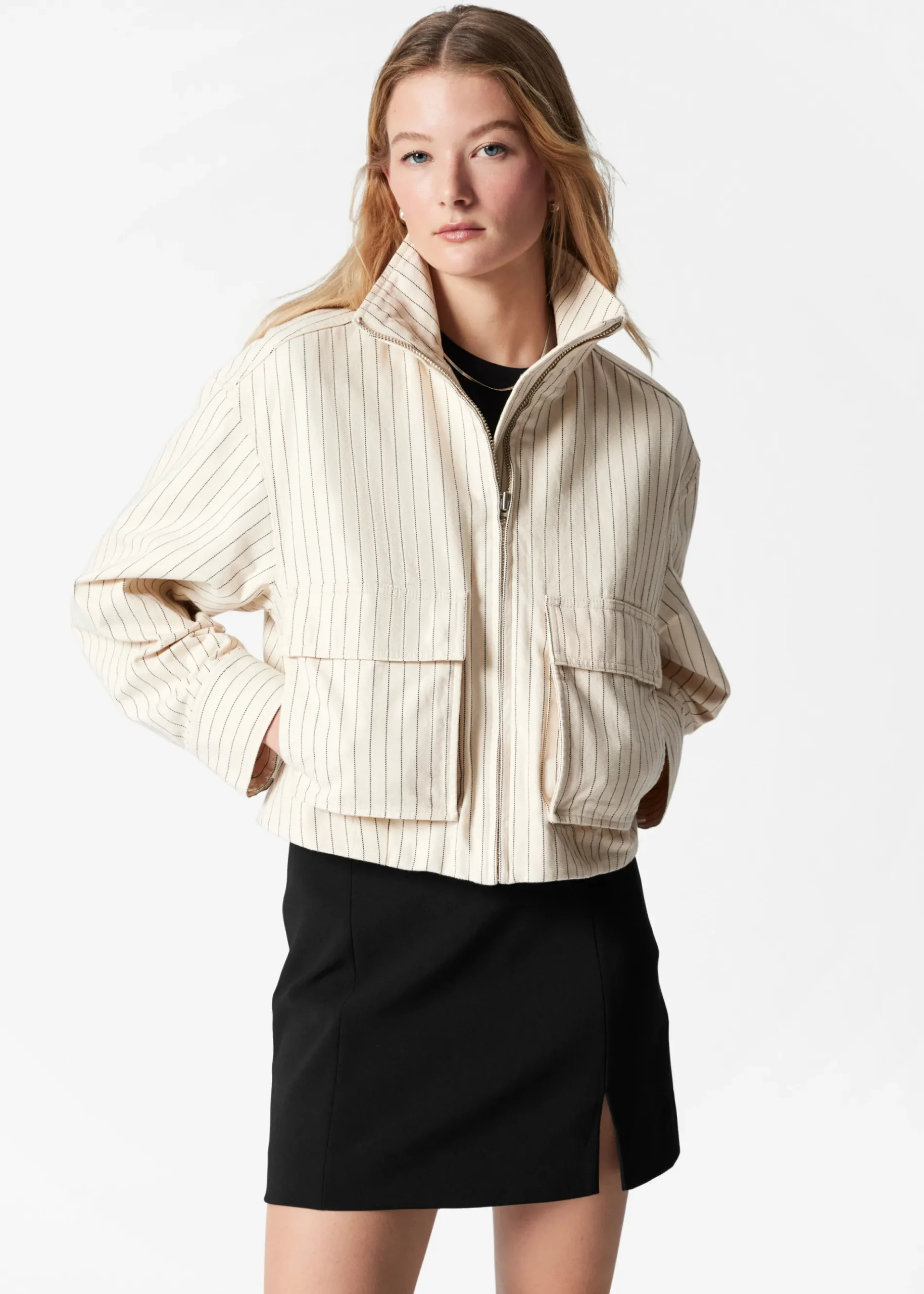 & Other Stories Jacke mit aufgesetzten Taschen