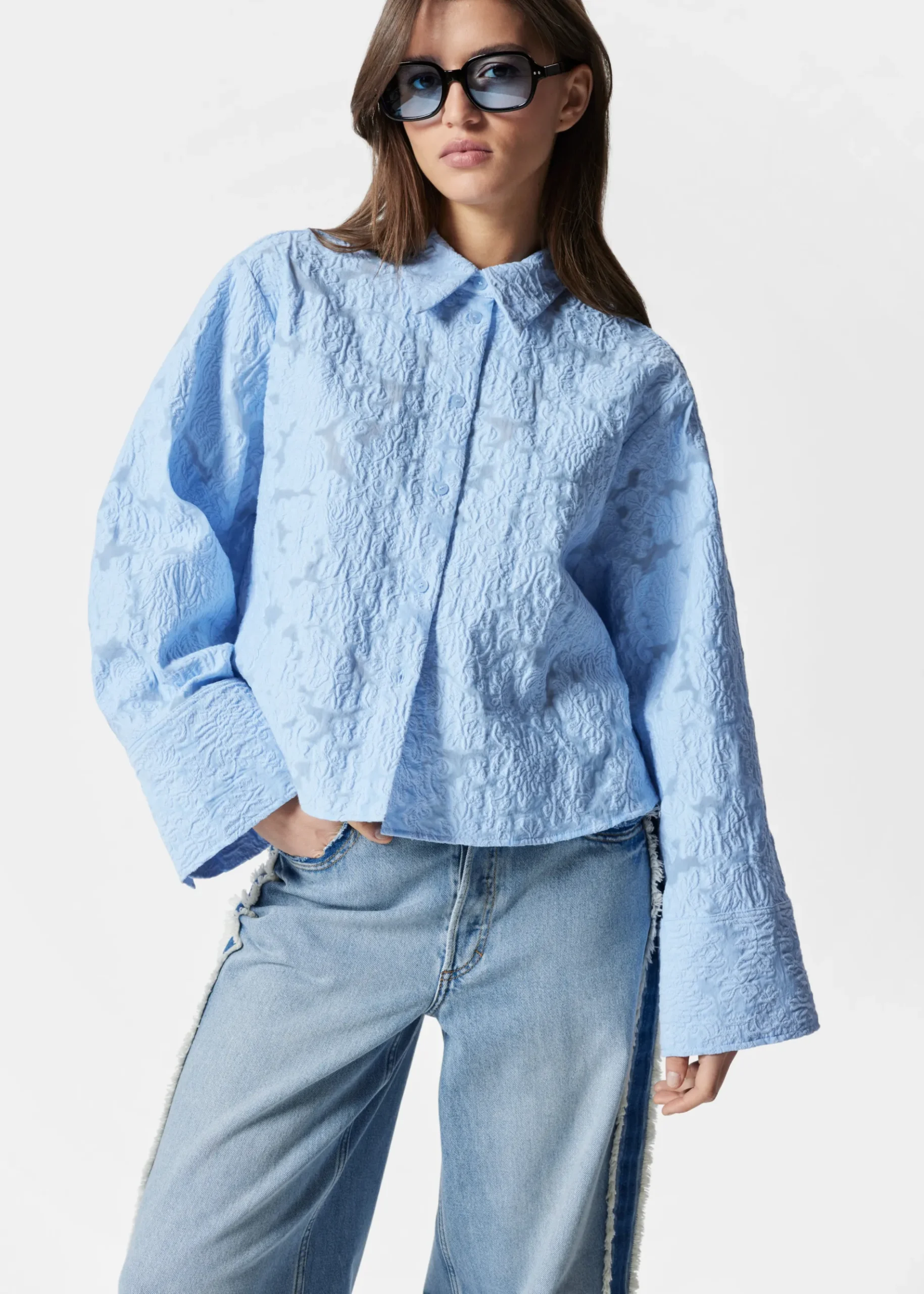 & Other Stories Jacquard-Hemd