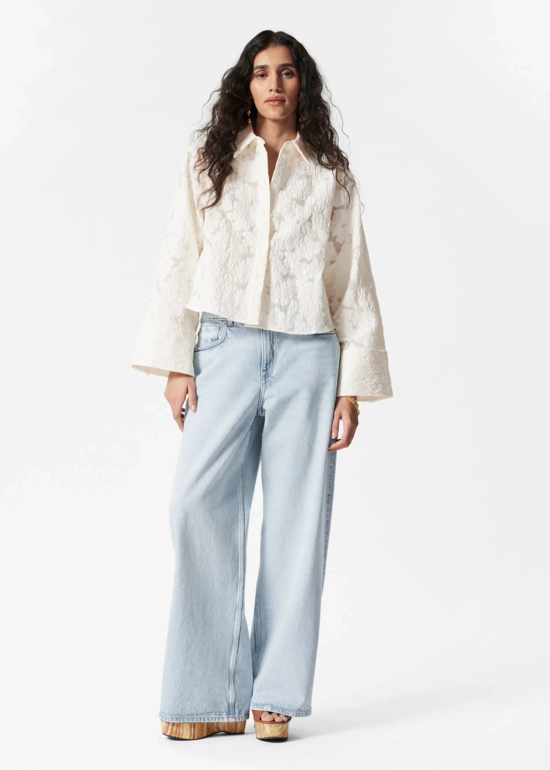 & Other Stories Jacquard-Hemd