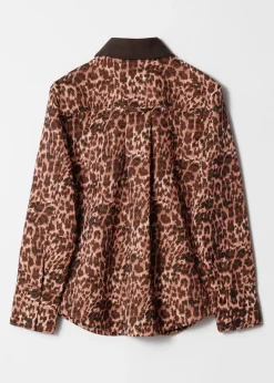 & Other Stories Jacquard-Jacke mit kontrastierendem Kragen