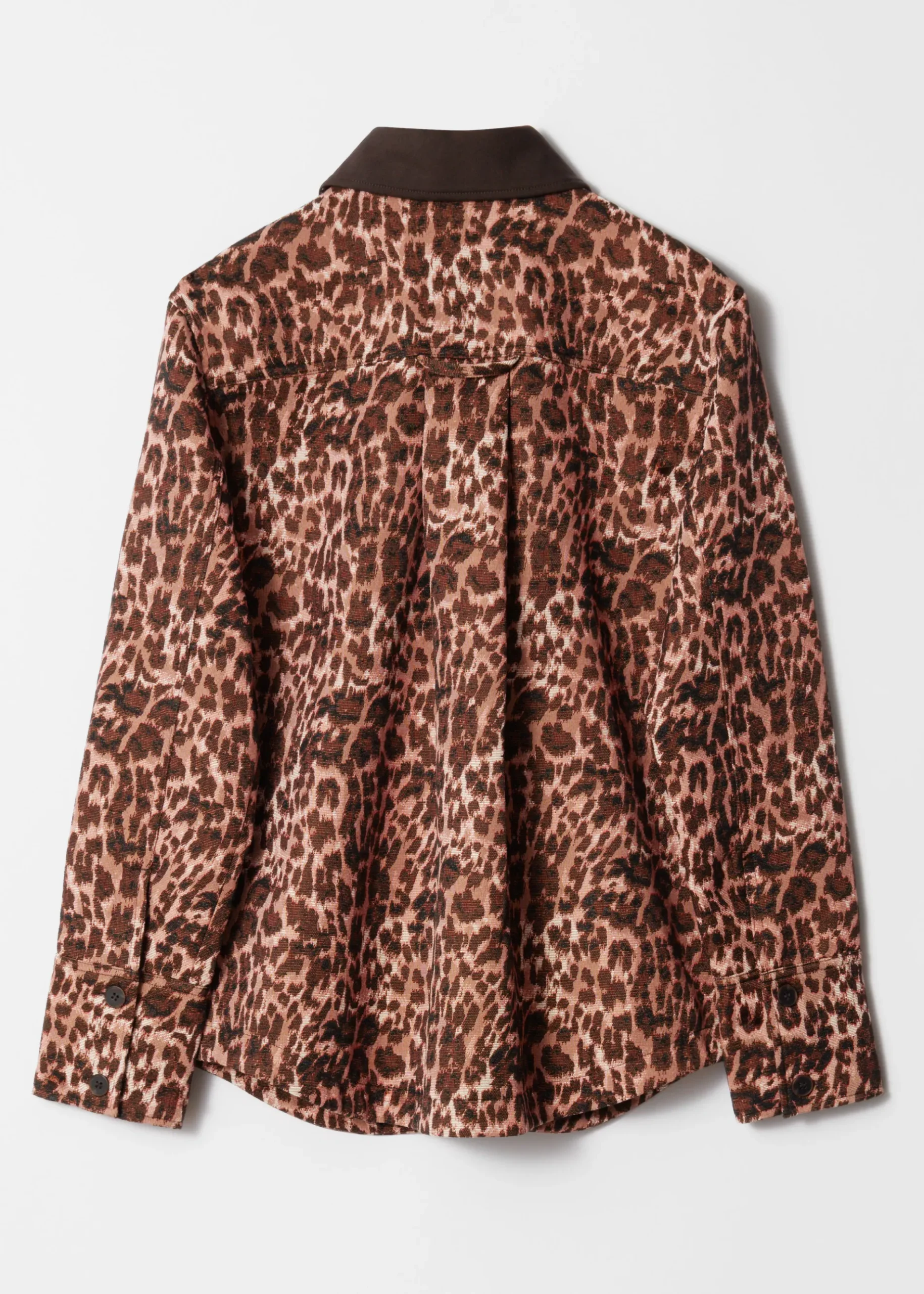 & Other Stories Jacquard-Jacke mit kontrastierendem Kragen