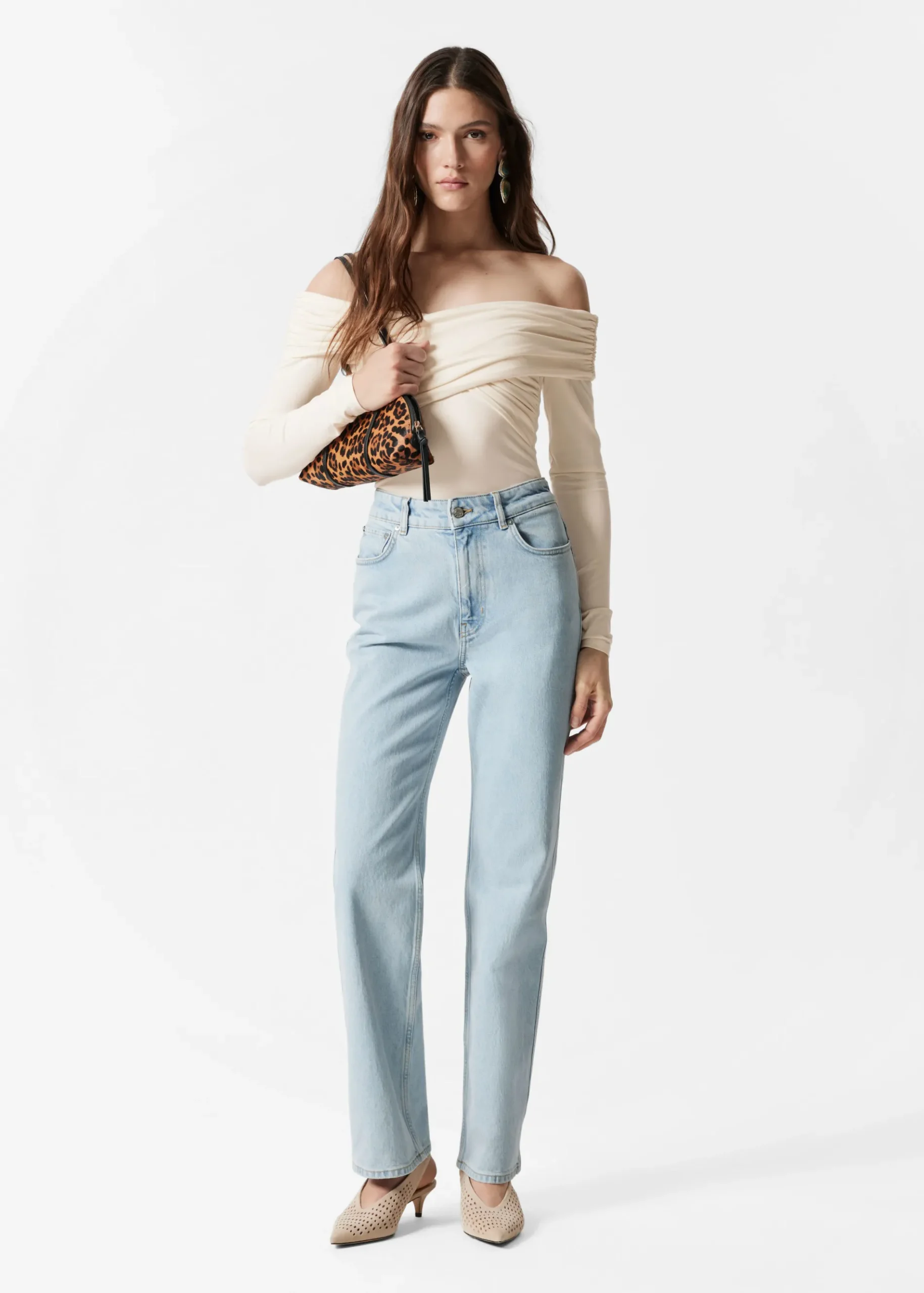 & Other Stories Jeans mit hohem Bund und weitem Bein