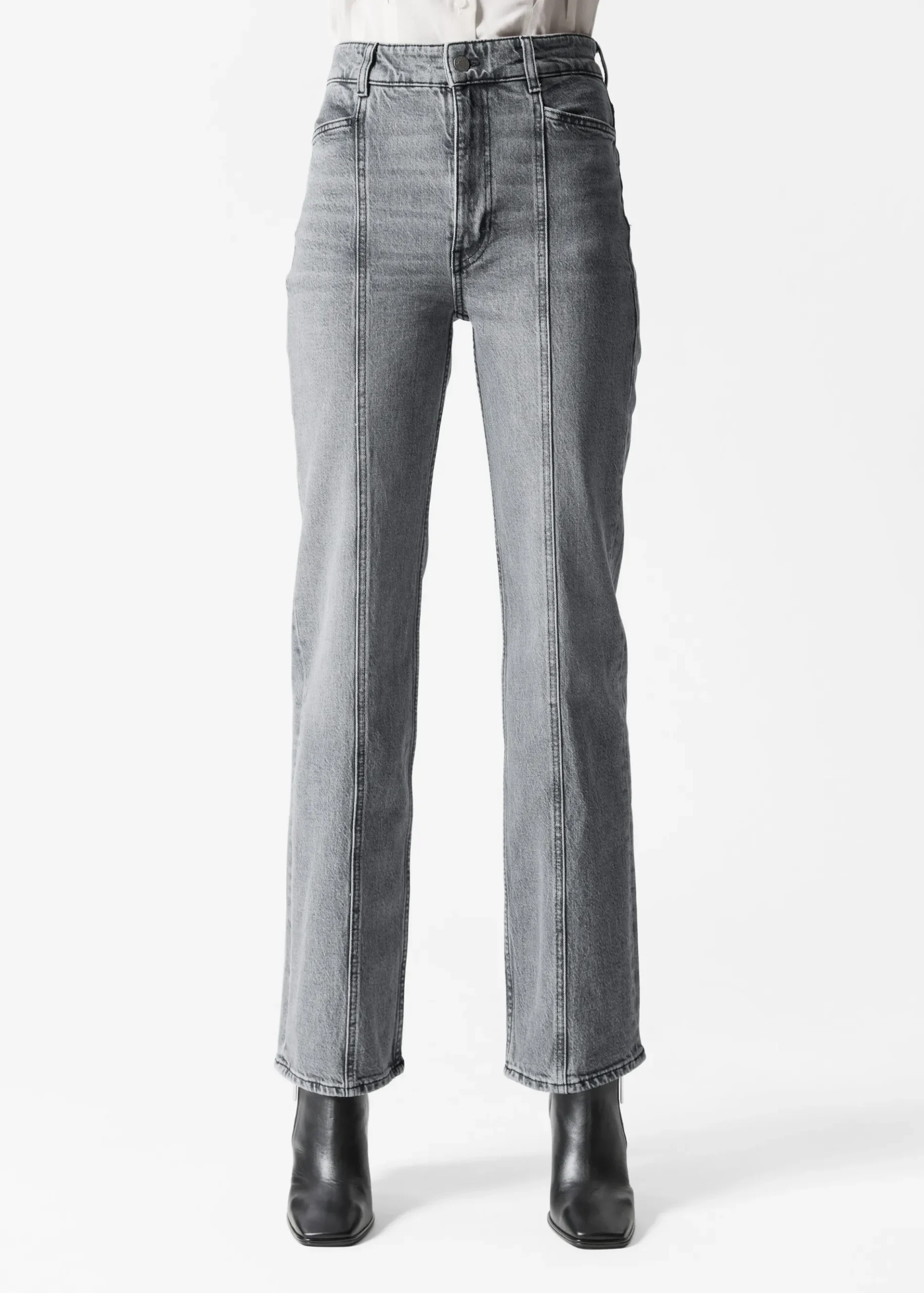 & Other Stories Jeans mit hohem Bund und weitem Bein
