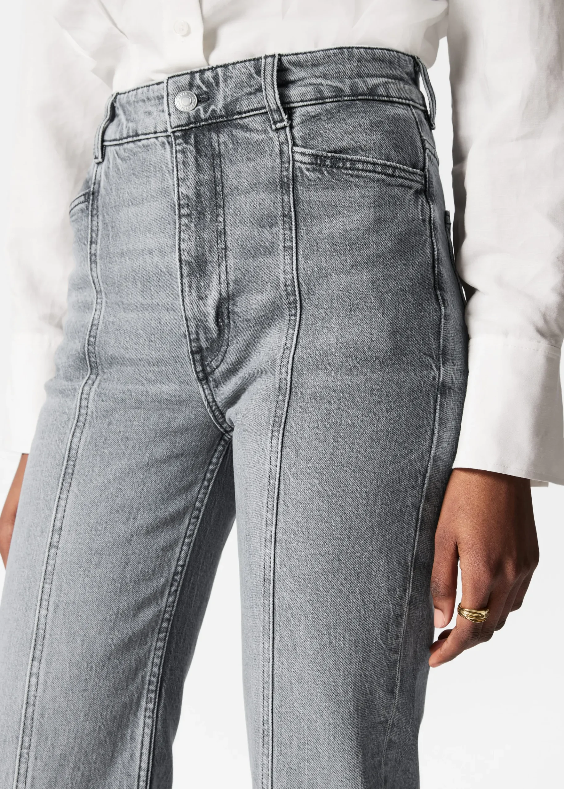 & Other Stories Jeans mit hohem Bund und weitem Bein