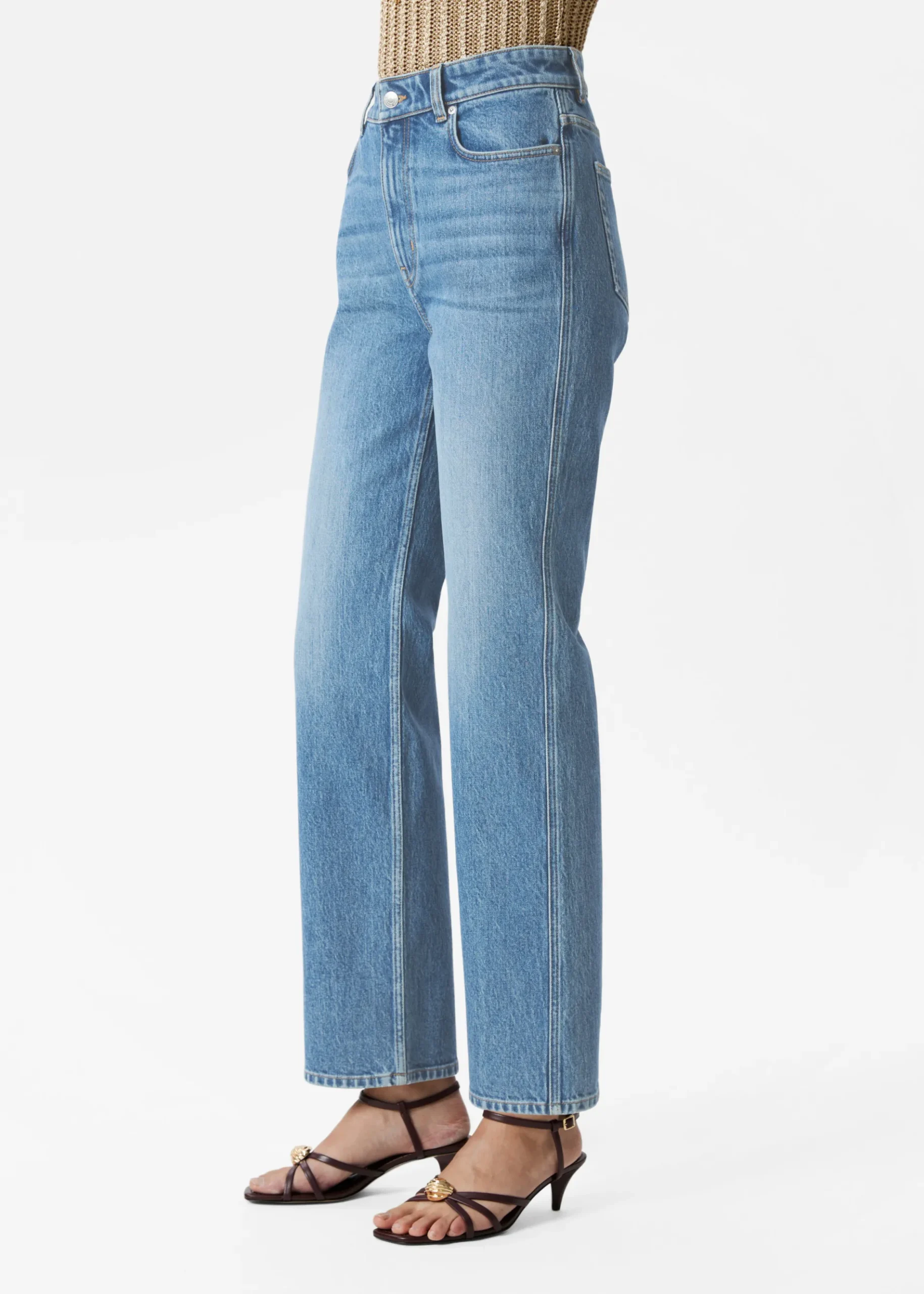 & Other Stories Jeans mit hohem Bund und weitem Bein