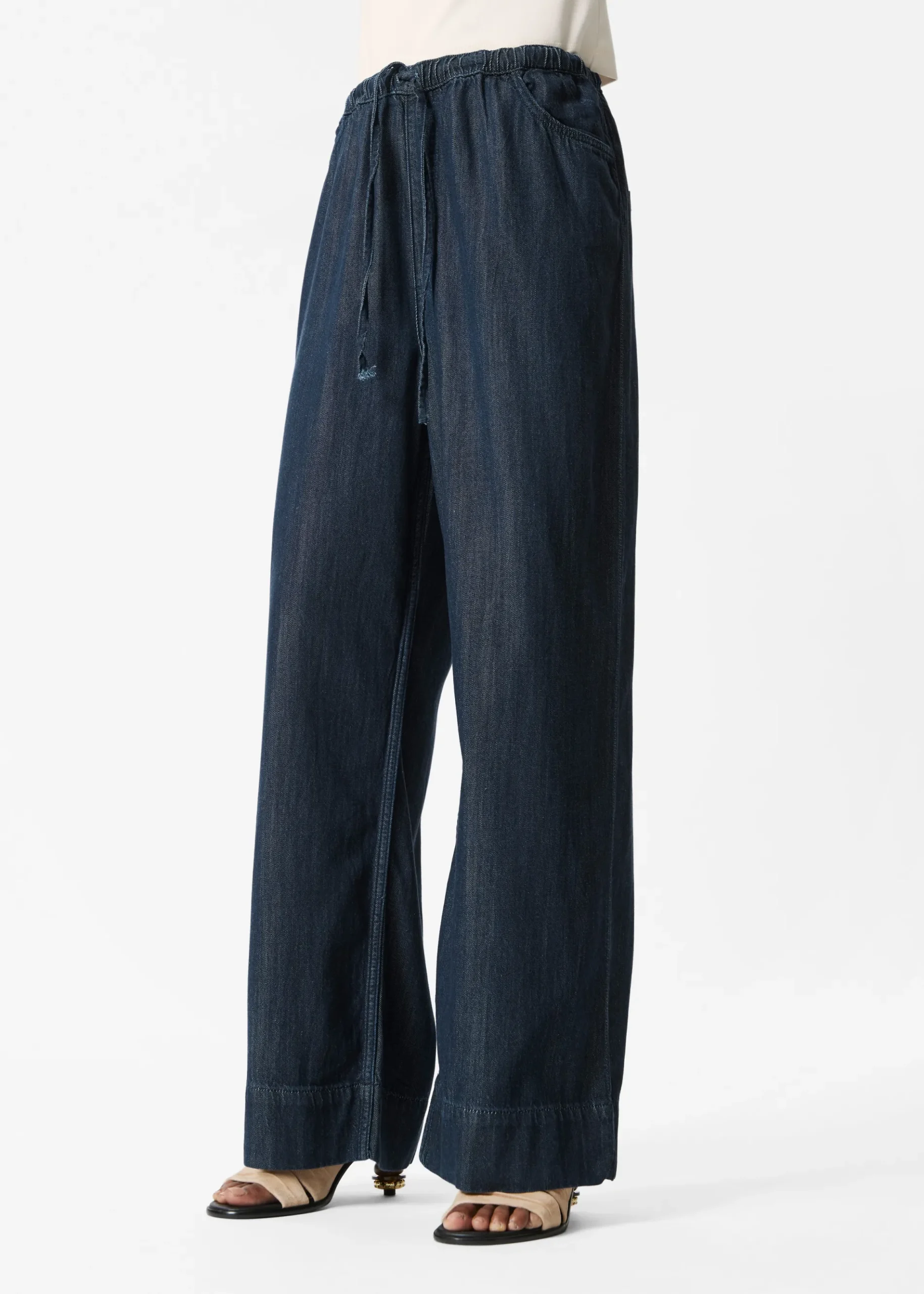 & Other Stories Jeans mit weitem Bein und Kordelzug