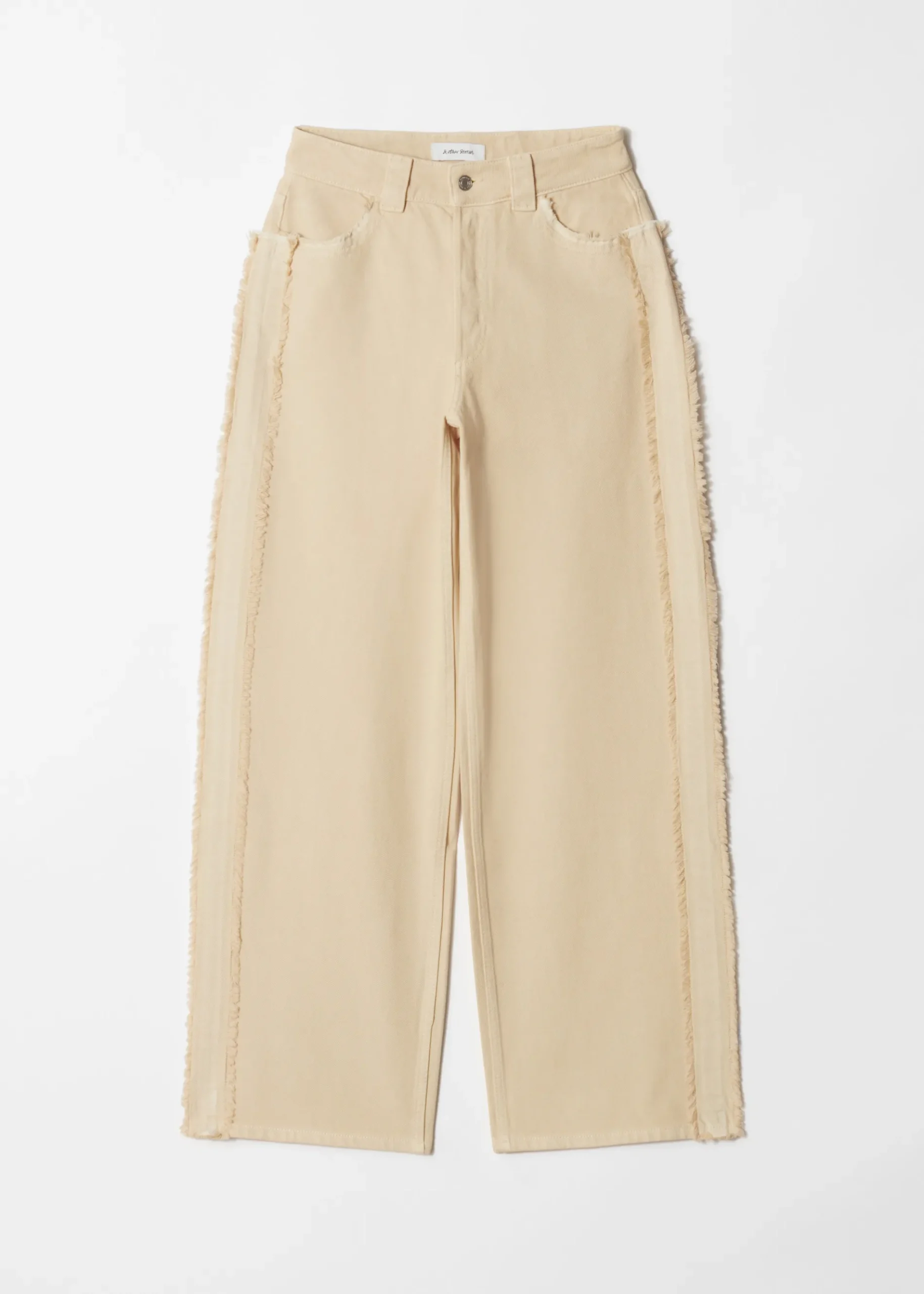 & Other Stories Jeans mit weitem Bein und Fransen