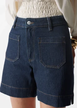 & Other Stories Jeansshorts mit hohem Bund
