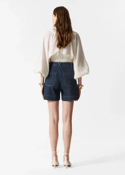 & Other Stories Jeansshorts mit hohem Bund