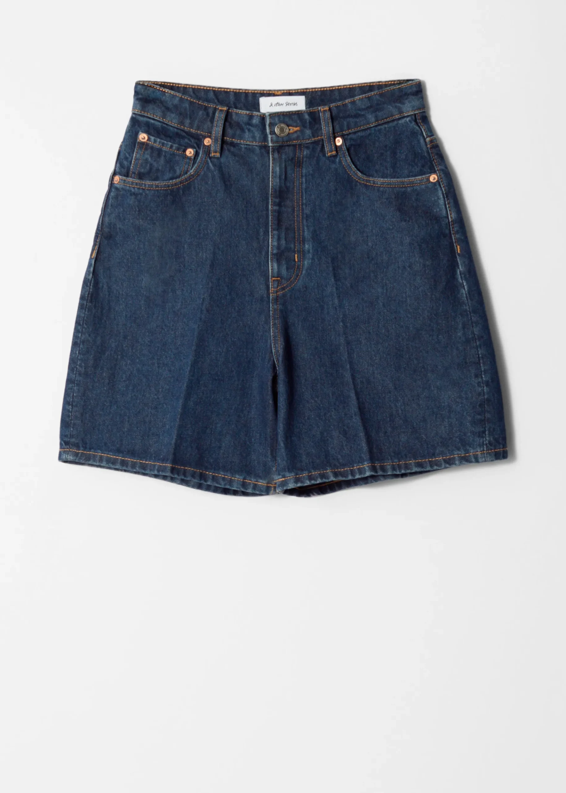 & Other Stories Jeansshorts mit weitem Bein