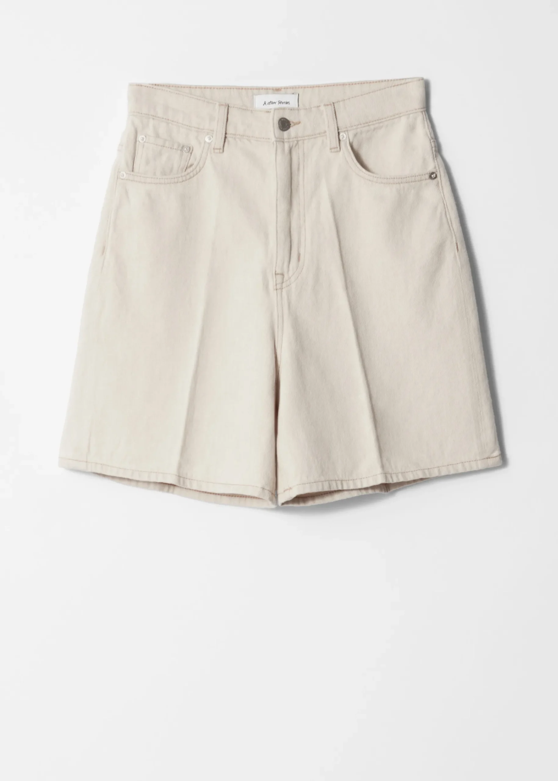 & Other Stories Jeansshorts mit weitem Bein