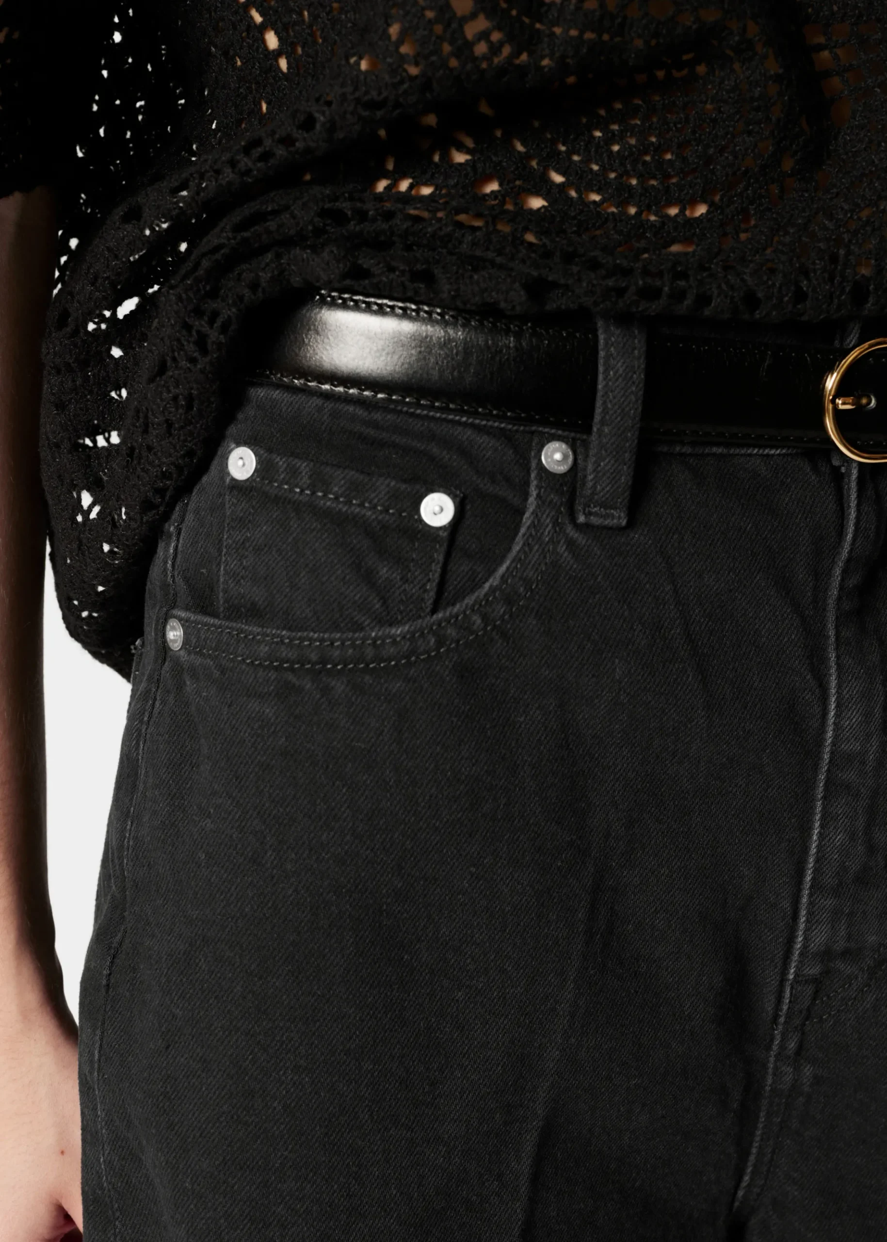 & Other Stories Jeansshorts mit weitem Bein