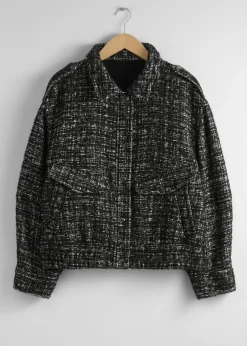 & Other Stories Kastenförmige Tweedjacke