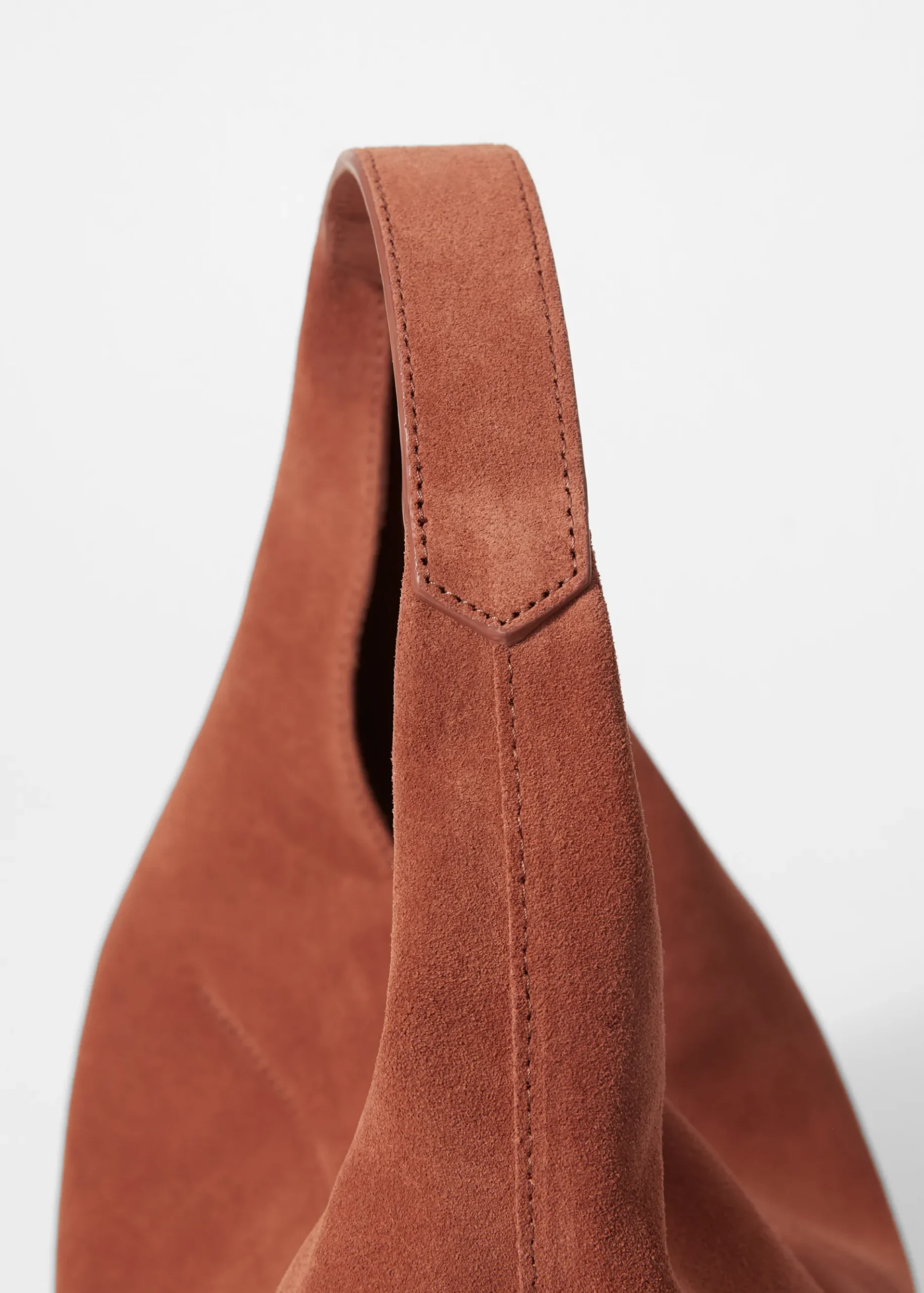 & Other Stories Klassische Tragetasche aus Veloursleder