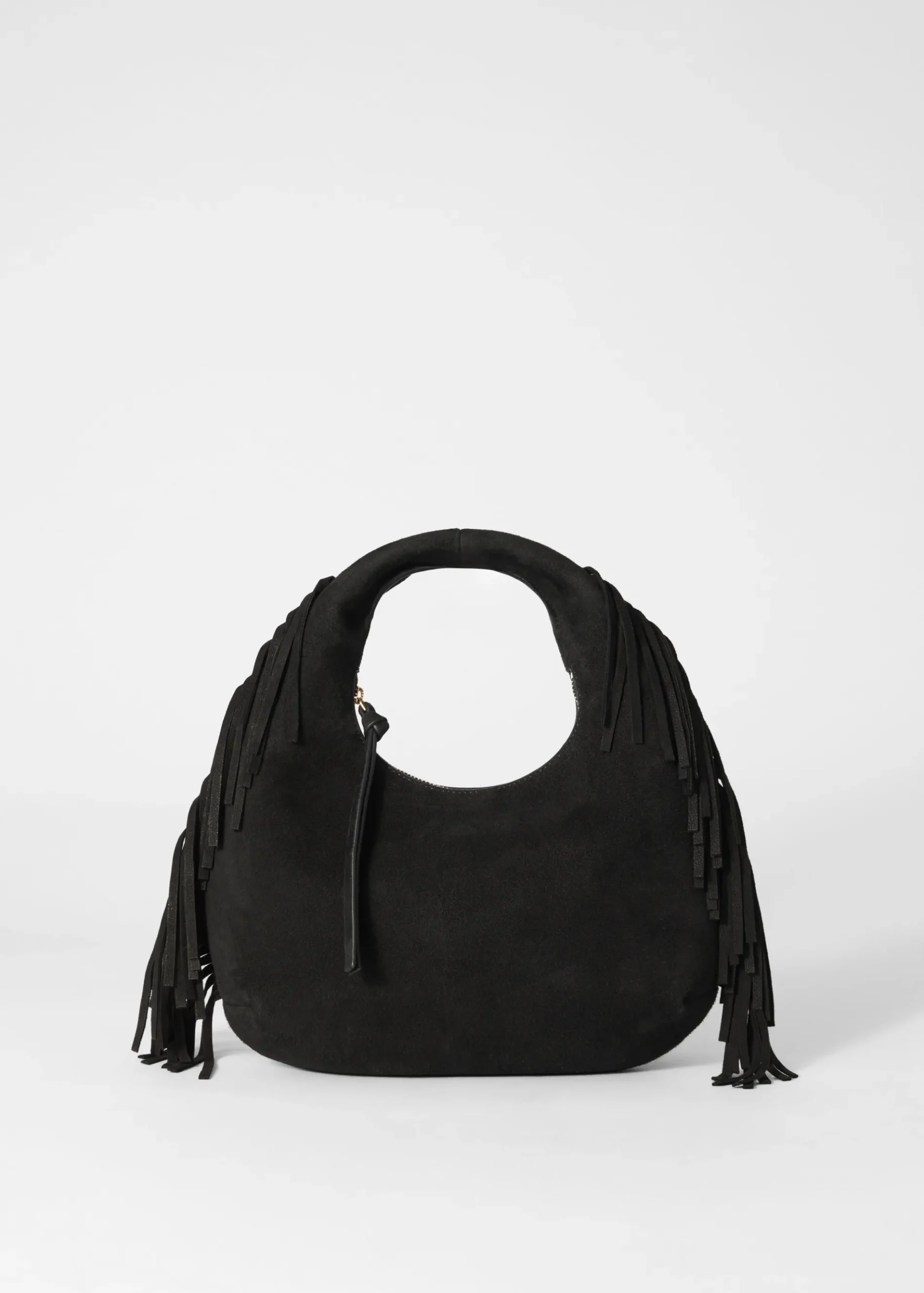 & Other Stories Kleine Tasche aus Veloursleder mit Fransen