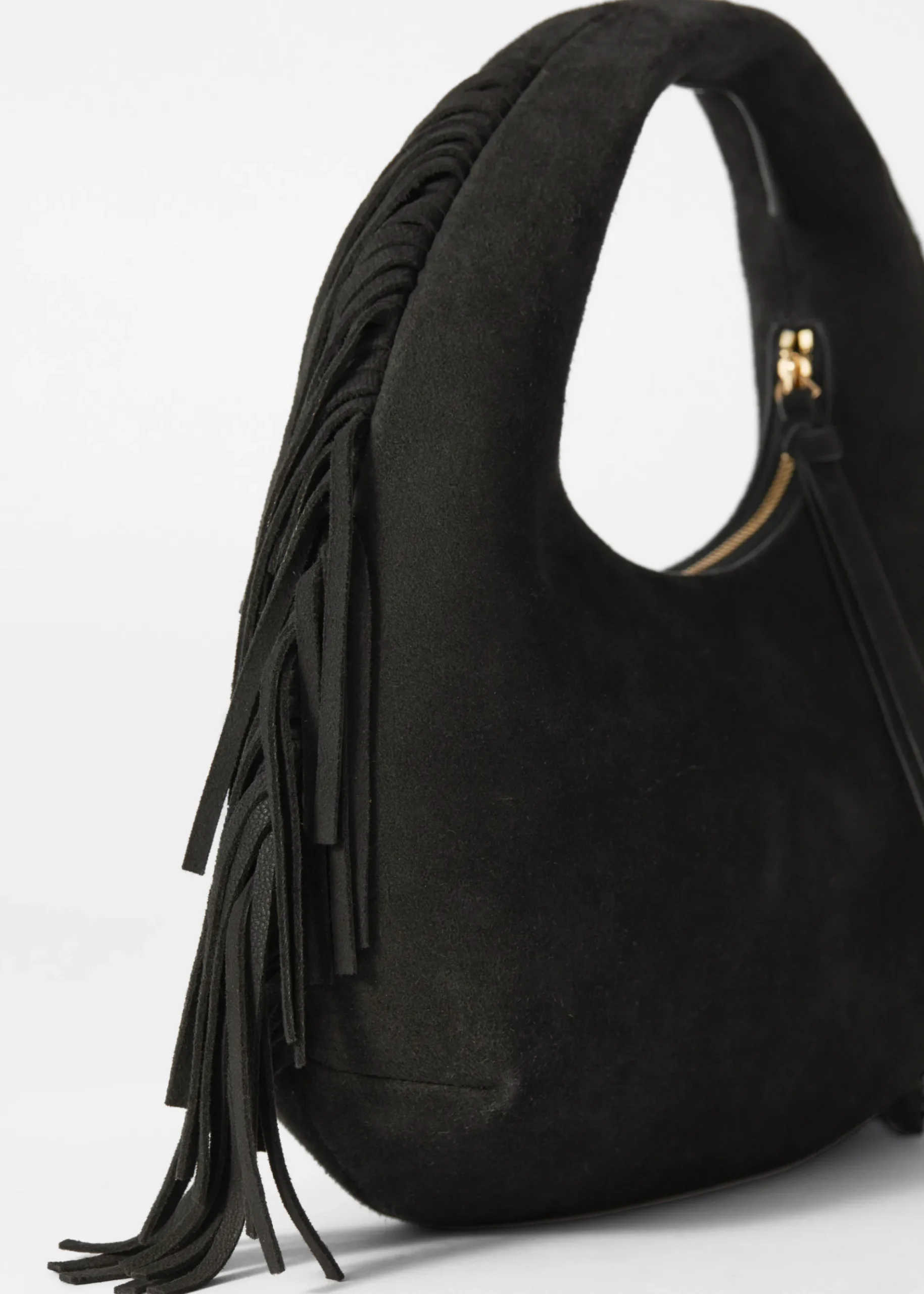 & Other Stories Kleine Tasche aus Veloursleder mit Fransen